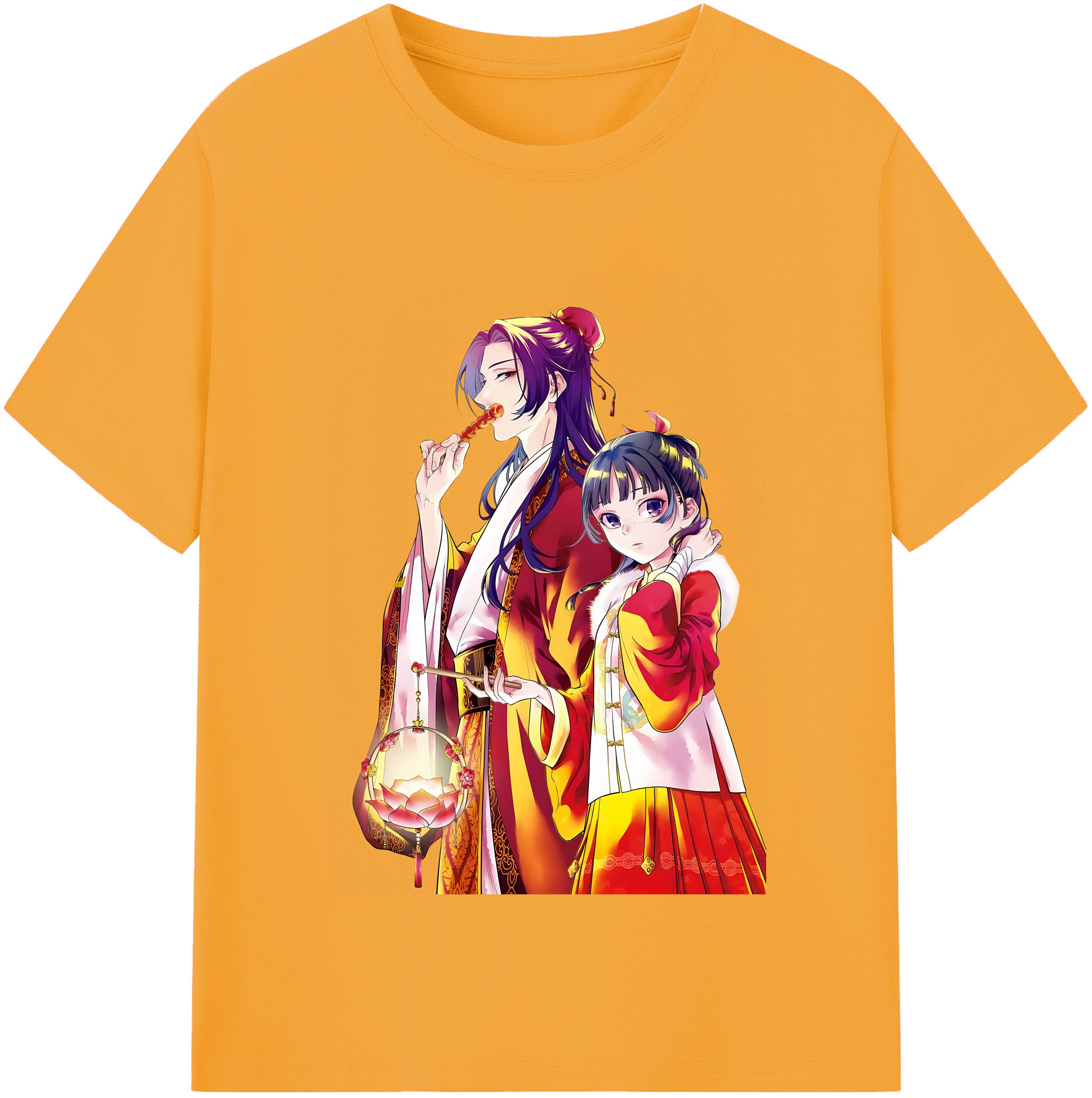 （画像用） 薬屋のひとりごと The Apothecary Diaries レディースカジュアルプリントTシャツ（綿100％）