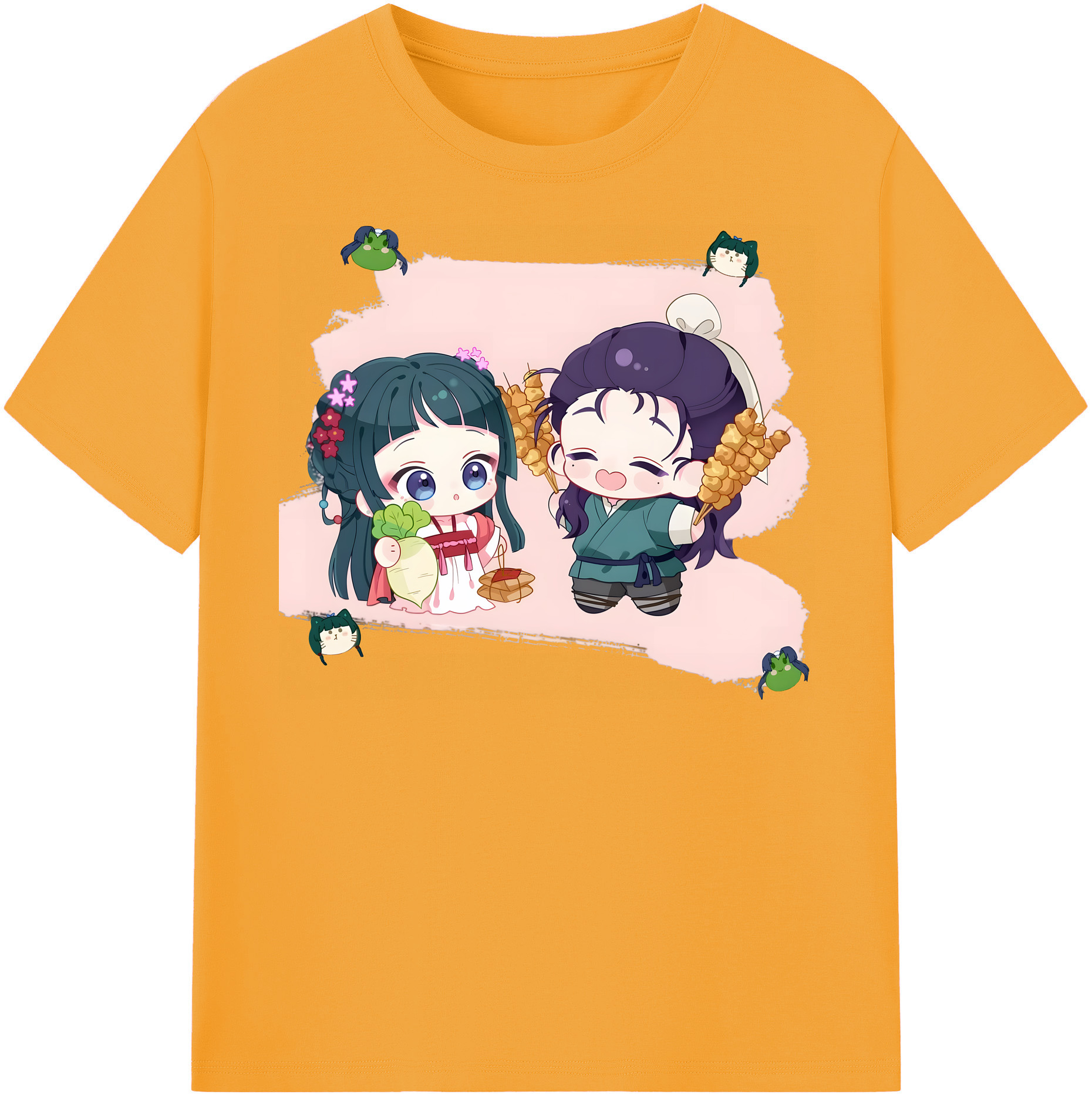 （画像用） 薬屋のひとりごと The Apothecary Diaries レディースカジュアルプリントTシャツ（綿100％）