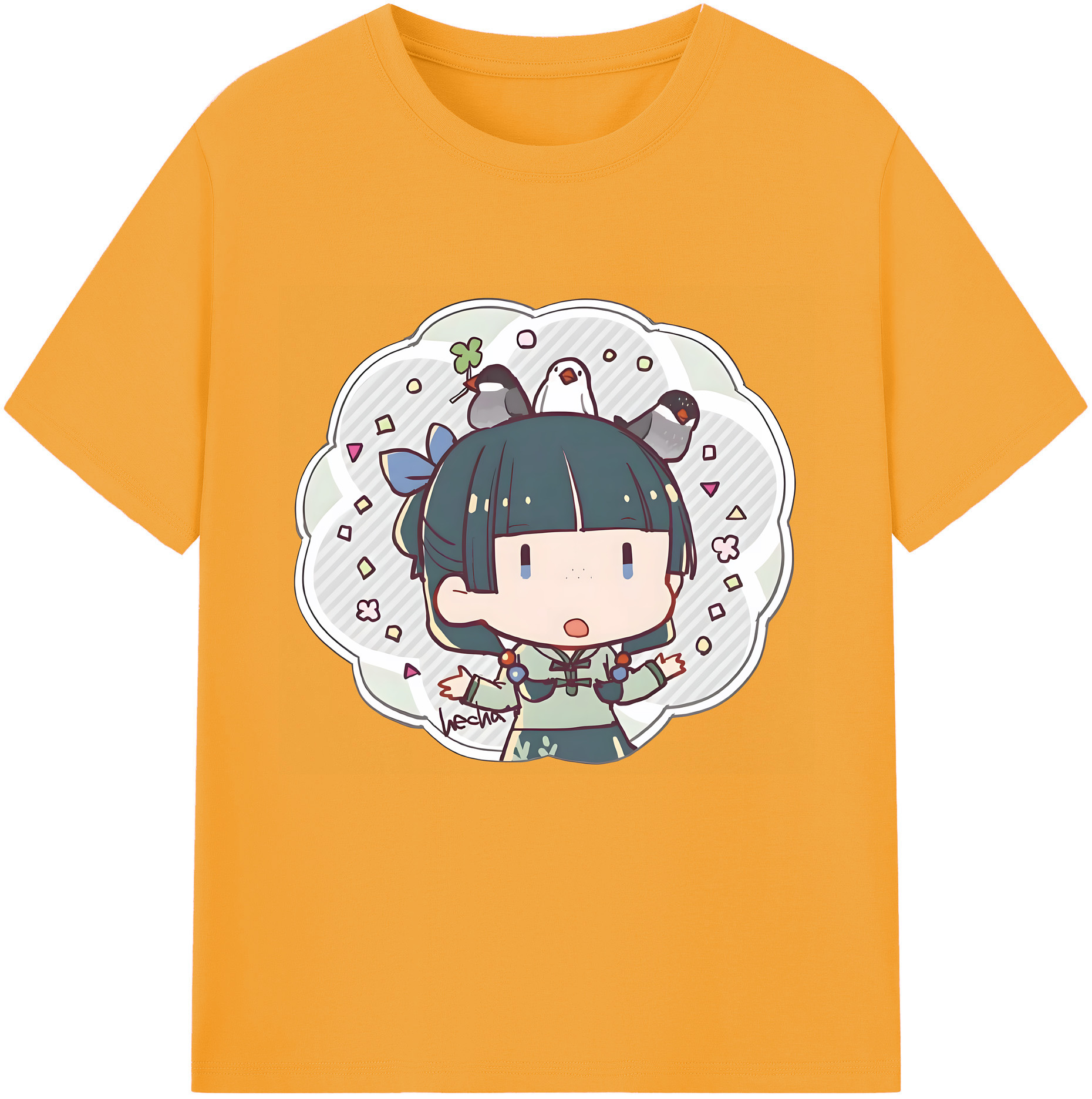 （画像用） 薬屋のひとりごと The Apothecary Diaries レディースカジュアルプリントTシャツ（綿100％）