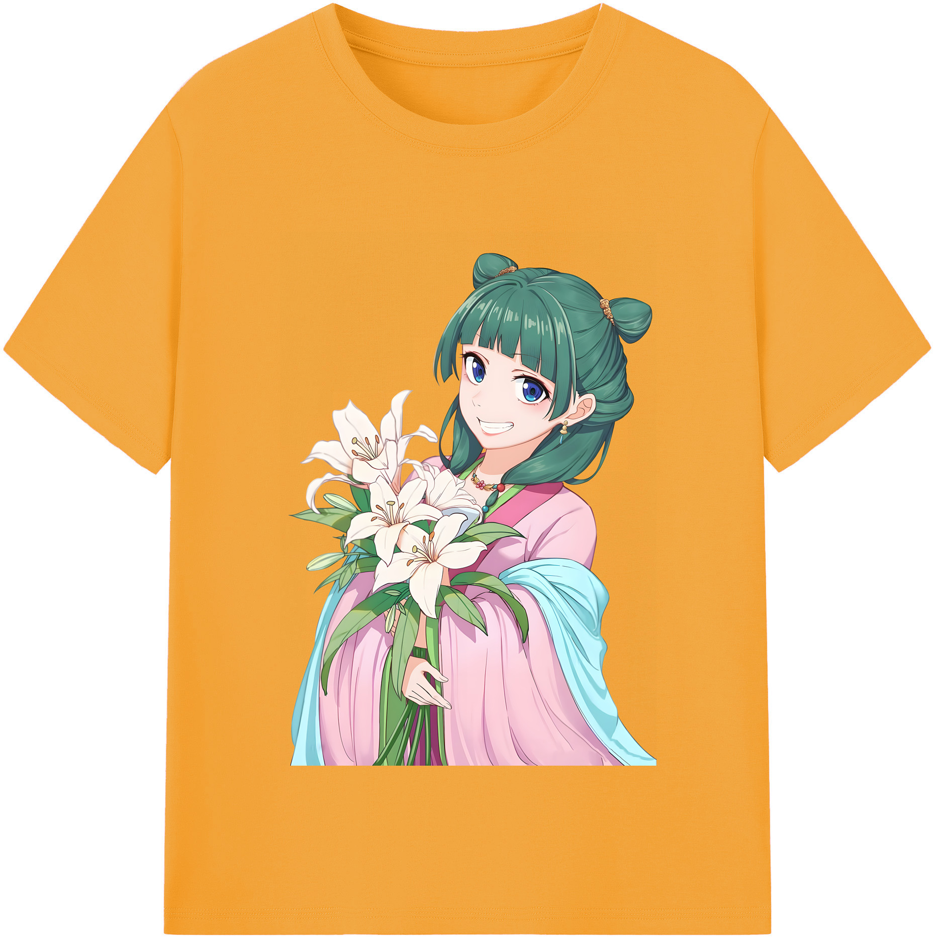 （画像用） 薬屋のひとりごと The Apothecary Diaries レディースカジュアルプリントTシャツ（綿100％）