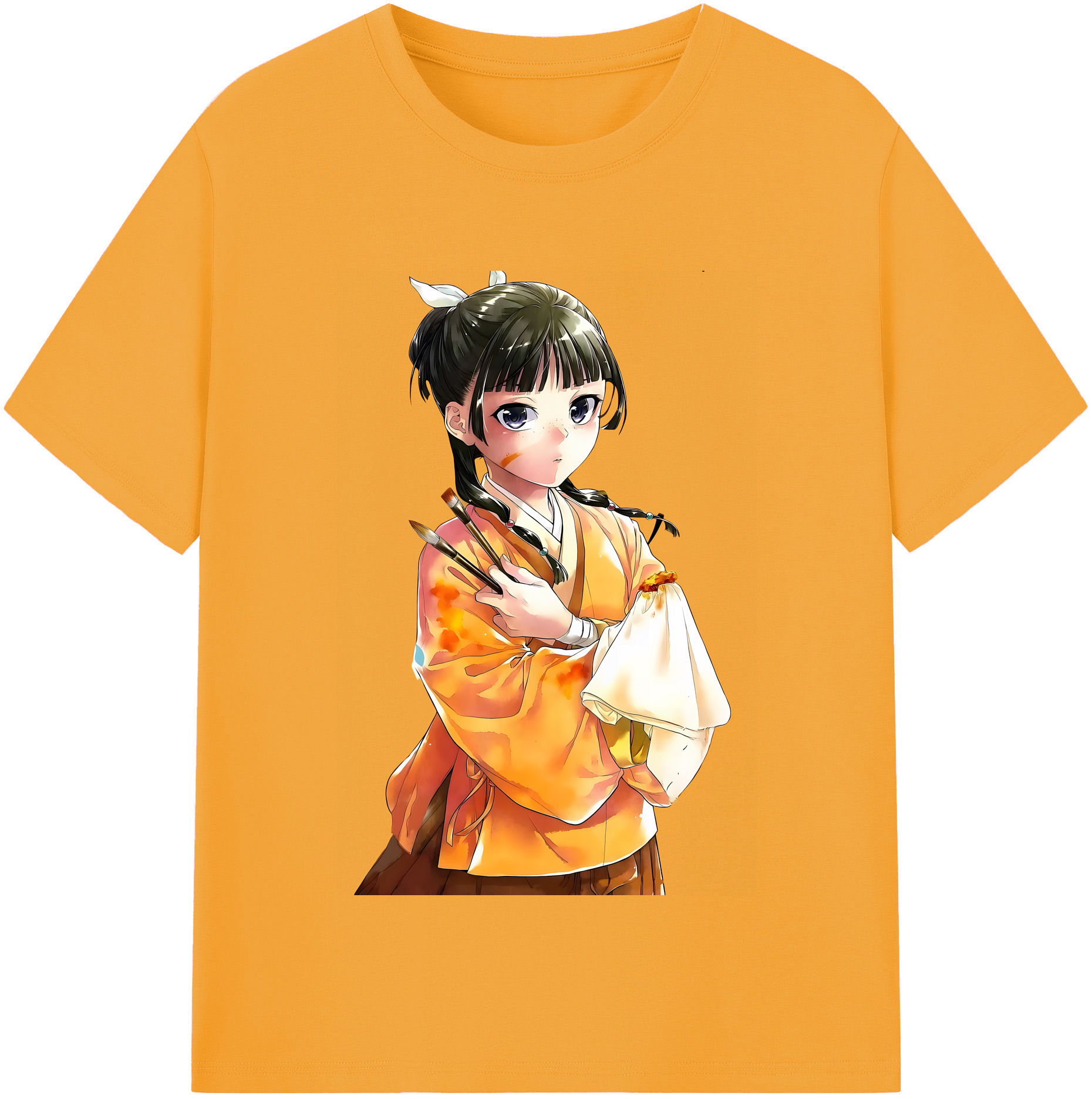 （画像用） 薬屋のひとりごと The Apothecary Diaries レディースカジュアルプリントTシャツ（綿100％）