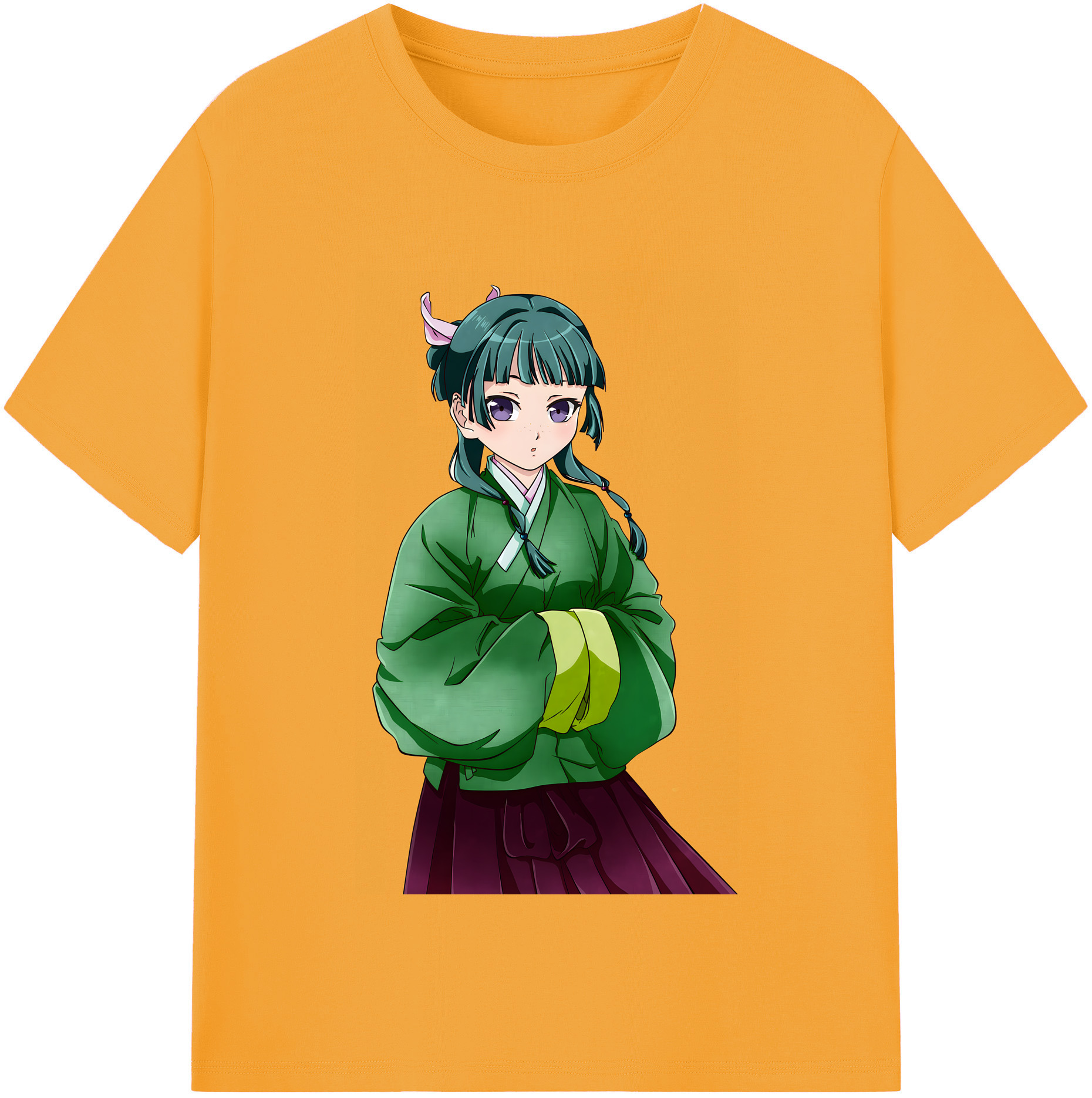 （画像用） 薬屋のひとりごと The Apothecary Diaries レディースカジュアルプリントTシャツ（綿100％）