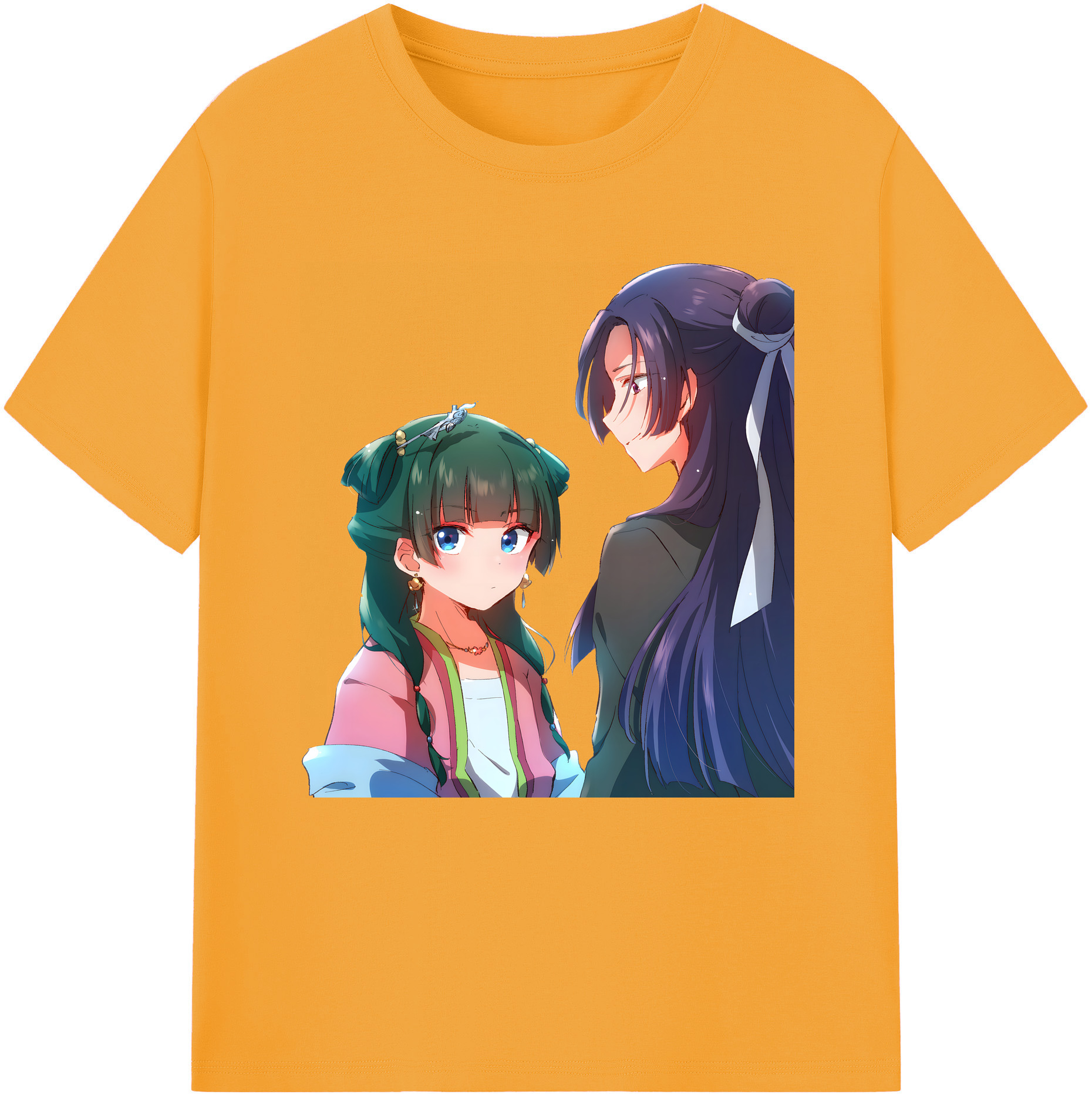 （画像用） 薬屋のひとりごと The Apothecary Diaries レディースカジュアルプリントTシャツ（綿100％）