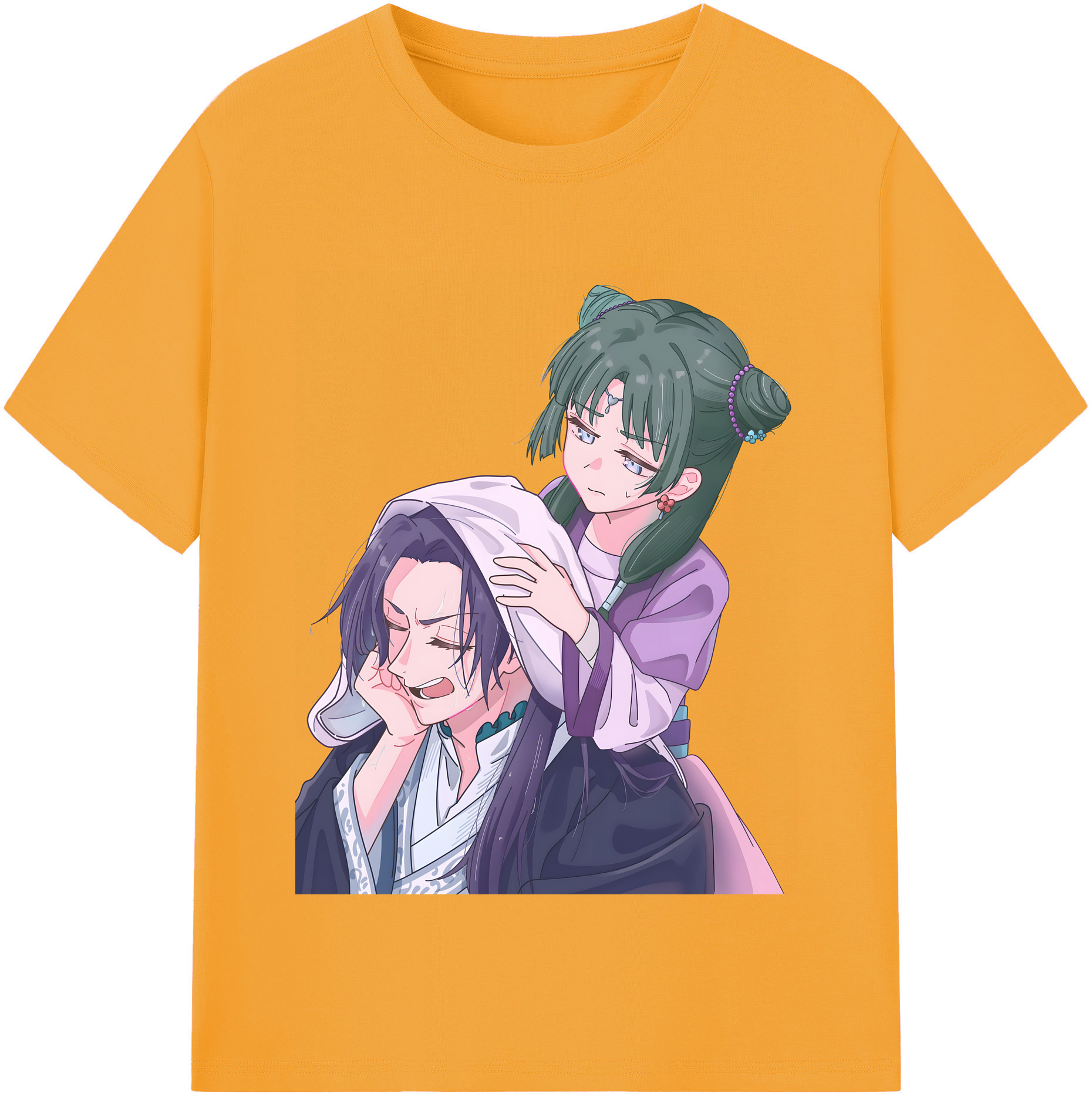 （画像用） 薬屋のひとりごと The Apothecary Diaries レディースカジュアルプリントTシャツ（綿100％）