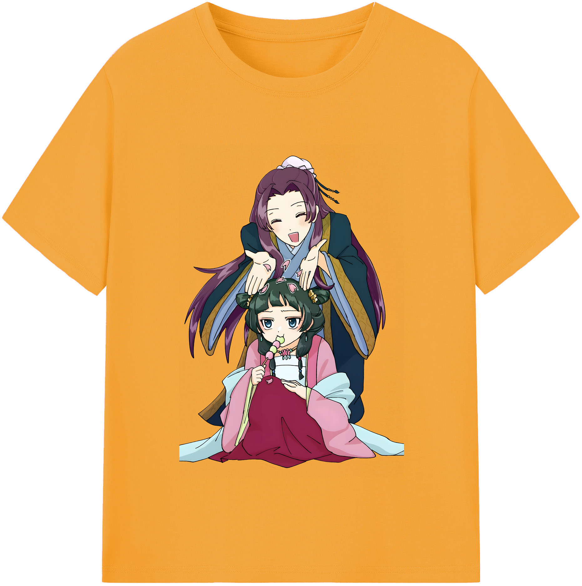 （画像用） 薬屋のひとりごと The Apothecary Diaries レディースカジュアルプリントTシャツ（綿100％）