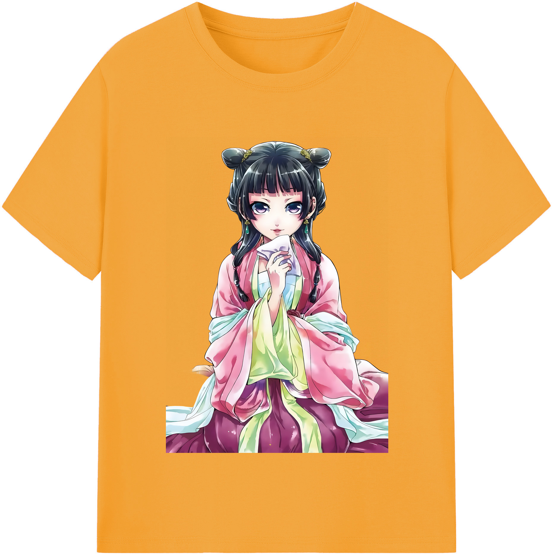 （画像用） 薬屋のひとりごと The Apothecary Diaries レディースカジュアルプリントTシャツ（綿100％）