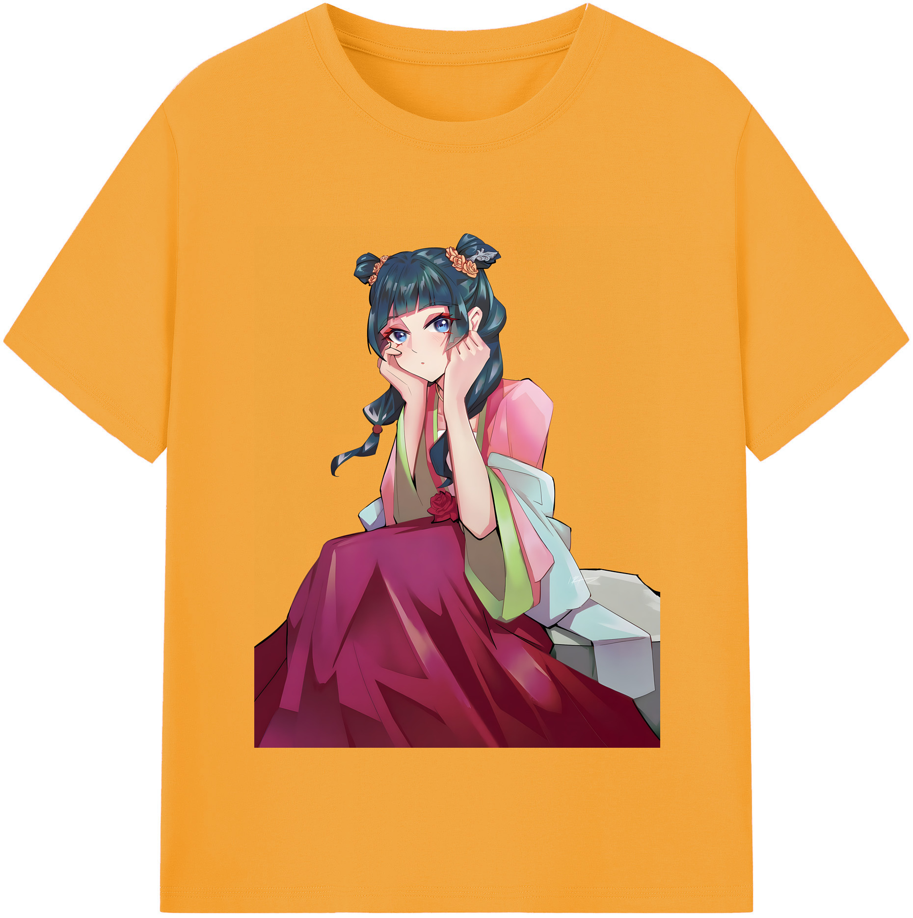 （画像用） 薬屋のひとりごと The Apothecary Diaries レディースカジュアルプリントTシャツ（綿100％）