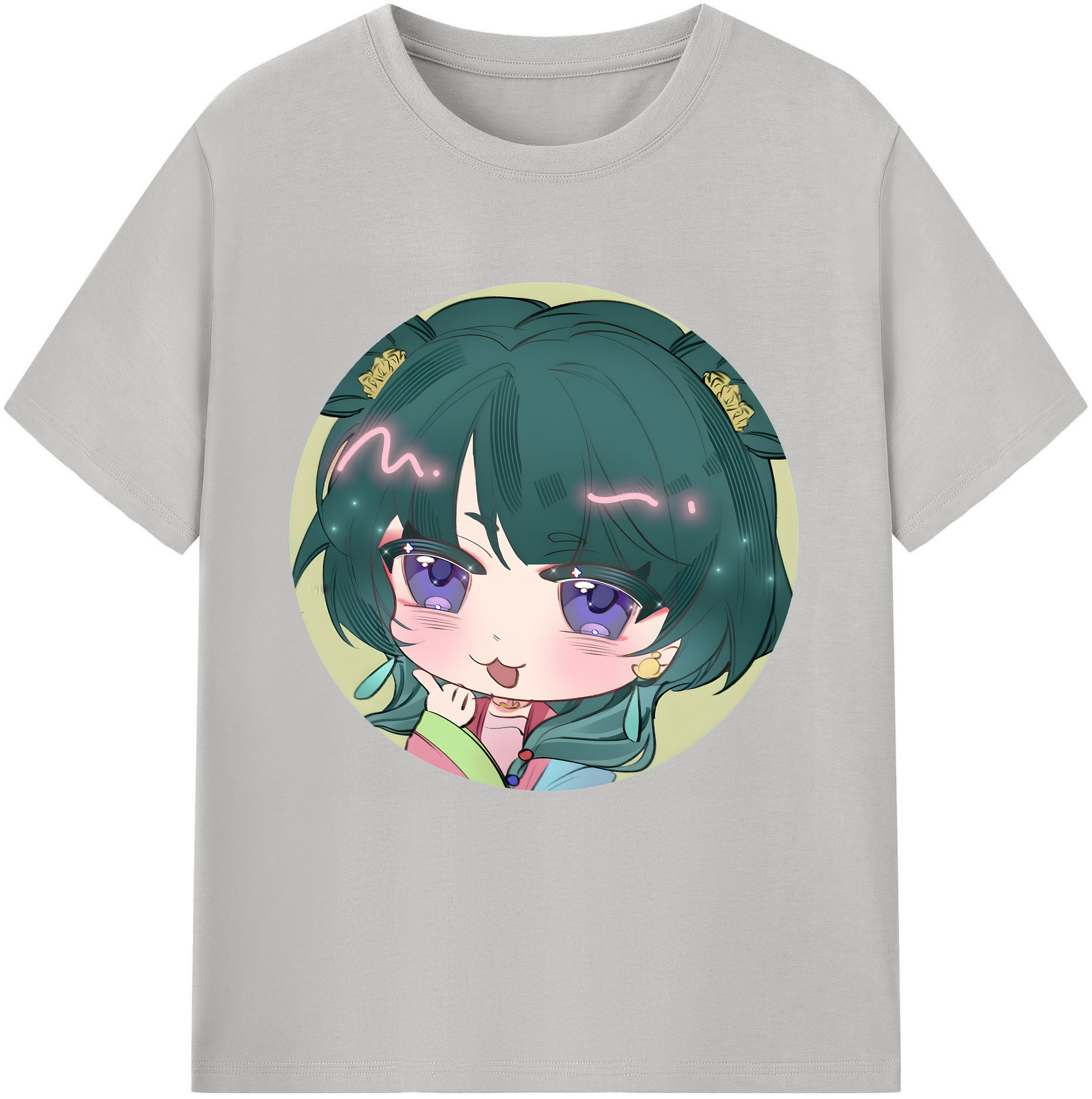 （画像用） 薬屋のひとりごと The Apothecary Diaries レディースカジュアルプリントTシャツ（綿100％）