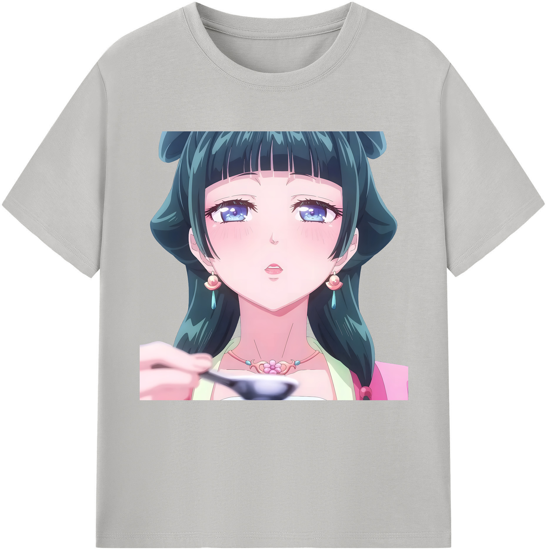 （画像用） 薬屋のひとりごと The Apothecary Diaries レディースカジュアルプリントTシャツ（綿100％）