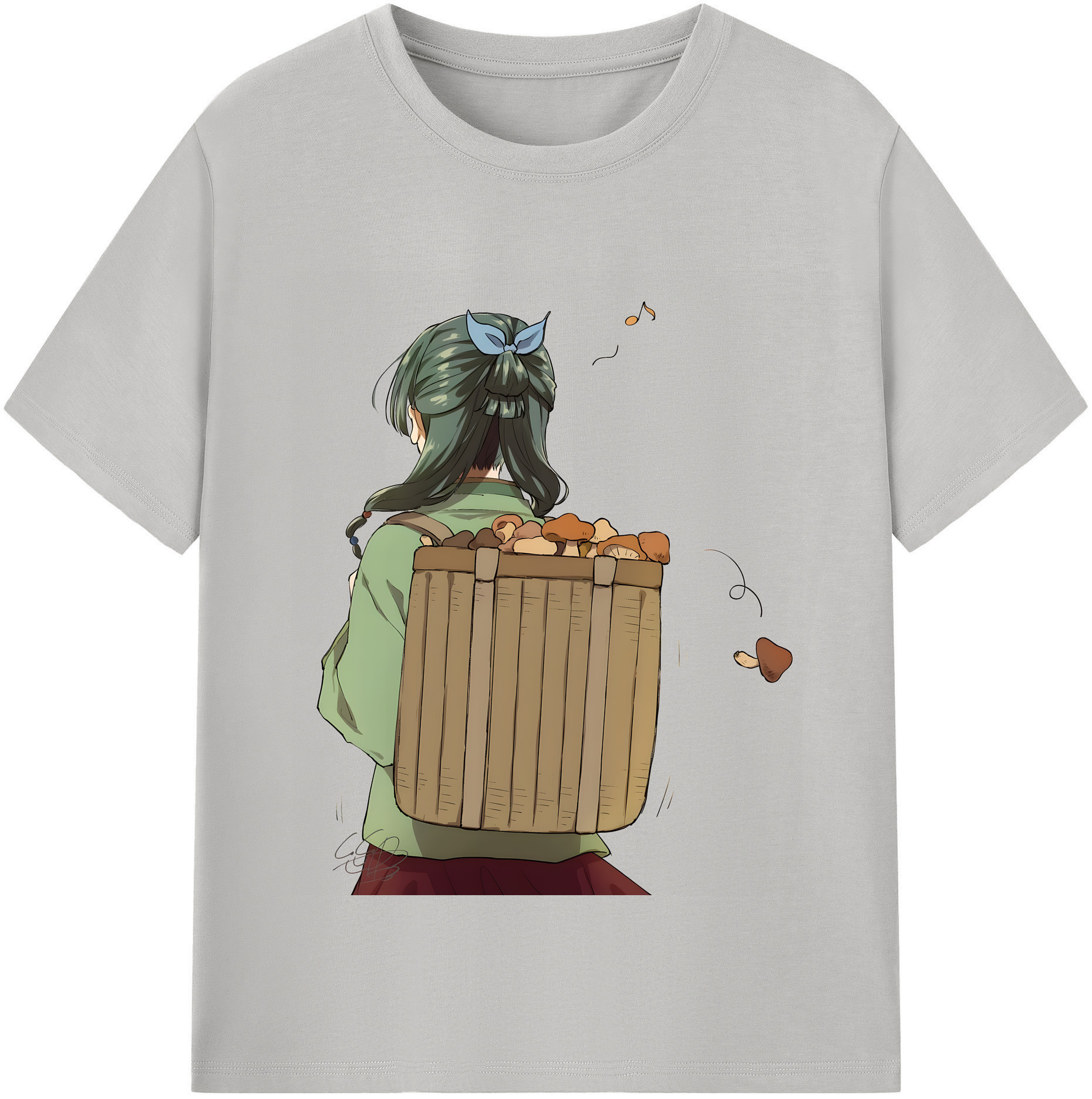（画像用） 薬屋のひとりごと The Apothecary Diaries レディースカジュアルプリントTシャツ（綿100％）