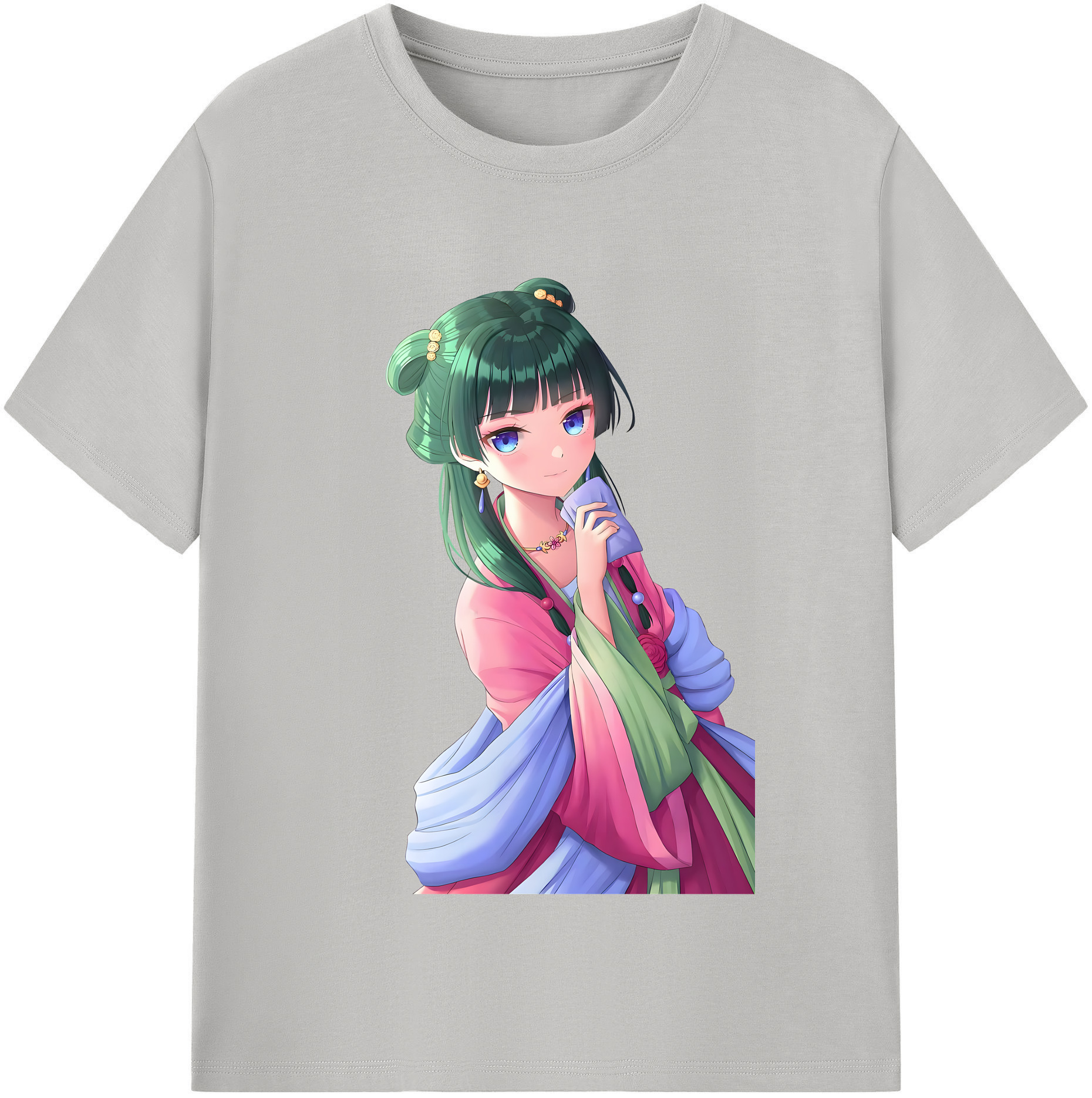 （画像用） 薬屋のひとりごと The Apothecary Diaries レディースカジュアルプリントTシャツ（綿100％）