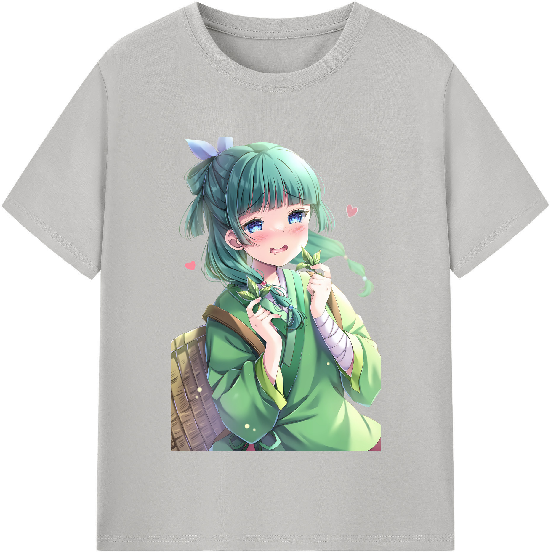 （画像用） 薬屋のひとりごと The Apothecary Diaries レディースカジュアルプリントTシャツ（綿100％）