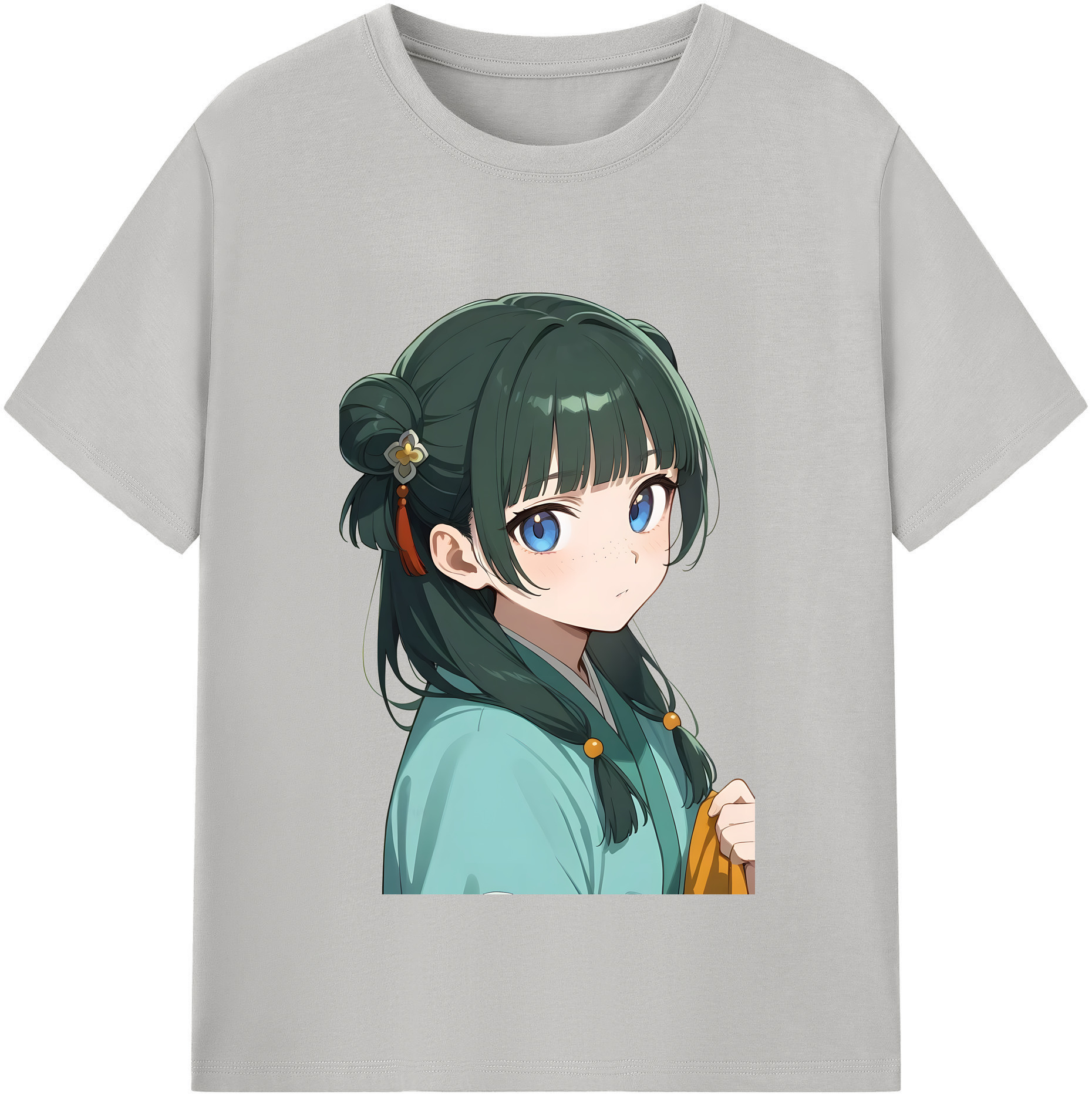 （画像用） 薬屋のひとりごと The Apothecary Diaries レディースカジュアルプリントTシャツ（綿100％）