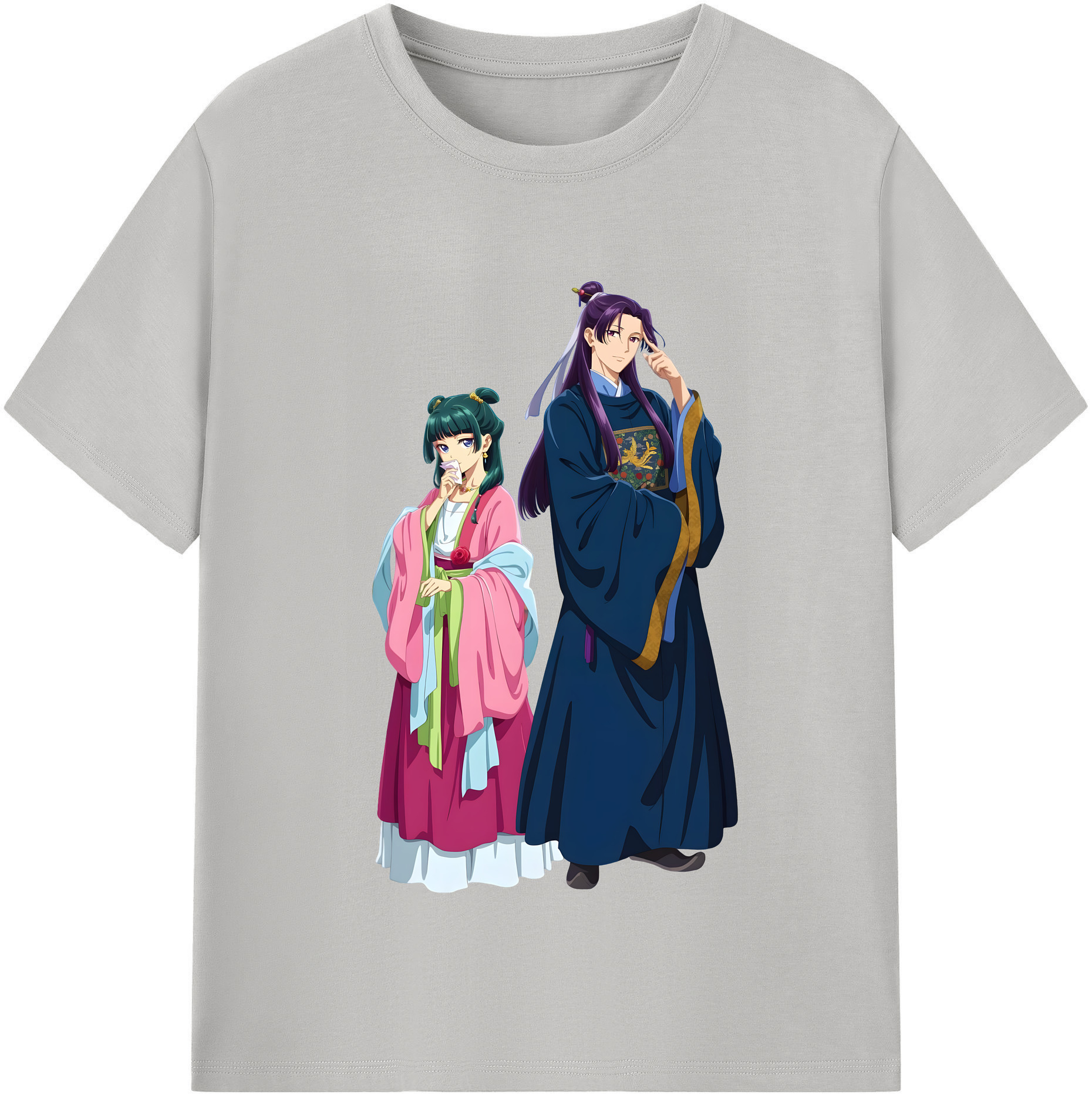 （画像用） 薬屋のひとりごと The Apothecary Diaries レディースカジュアルプリントTシャツ（綿100％）