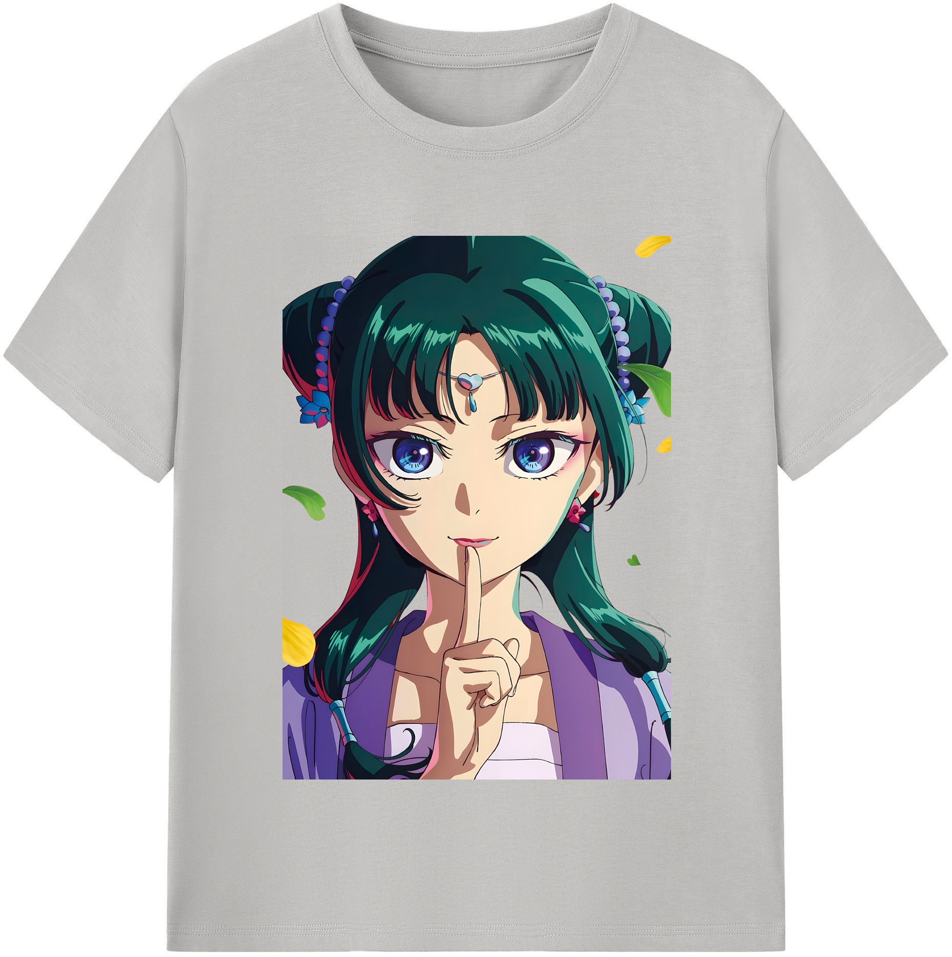 （画像用） 薬屋のひとりごと The Apothecary Diaries レディースカジュアルプリントTシャツ（綿100％）
