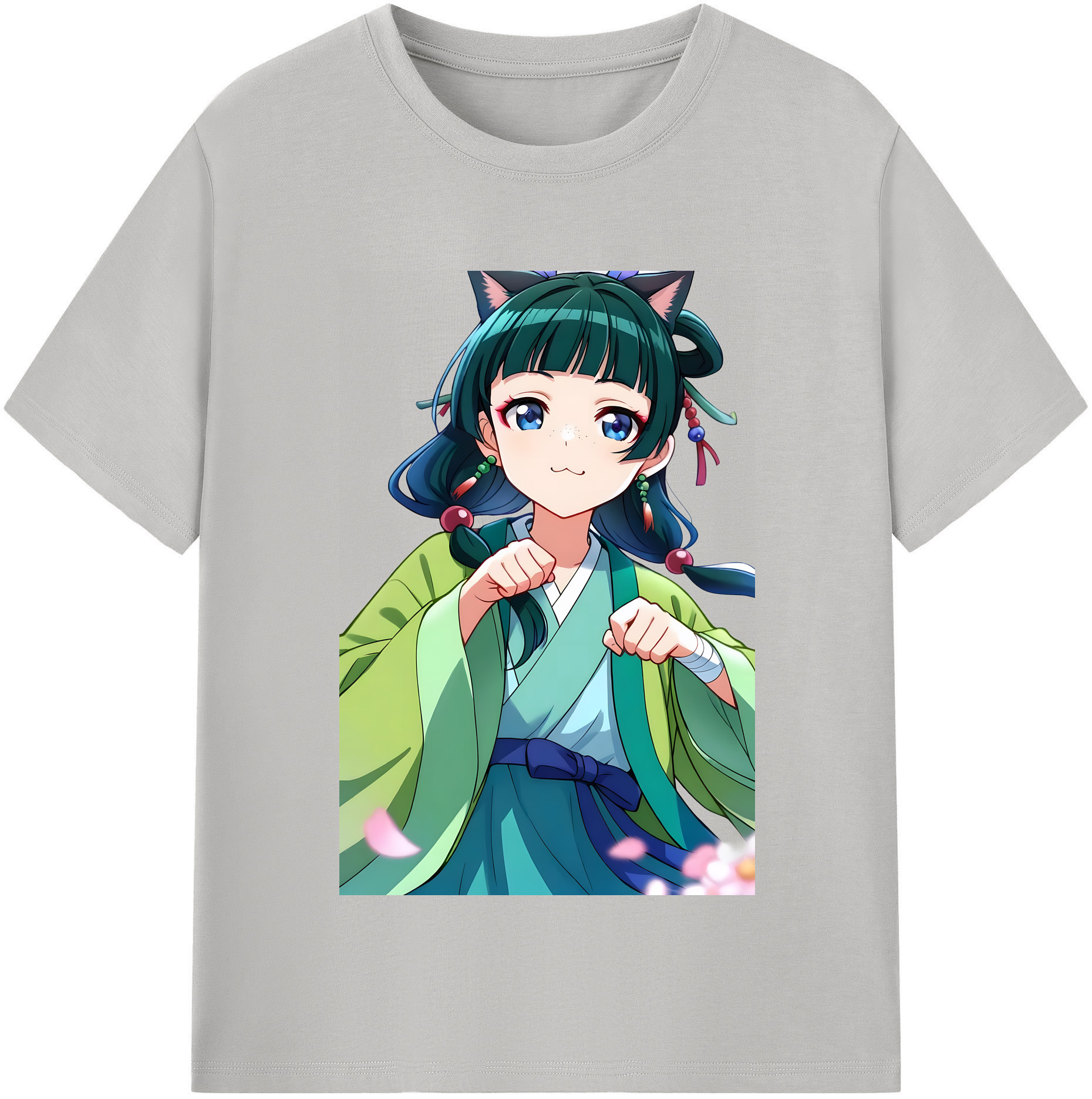 （画像用） 薬屋のひとりごと The Apothecary Diaries レディースカジュアルプリントTシャツ（綿100％）