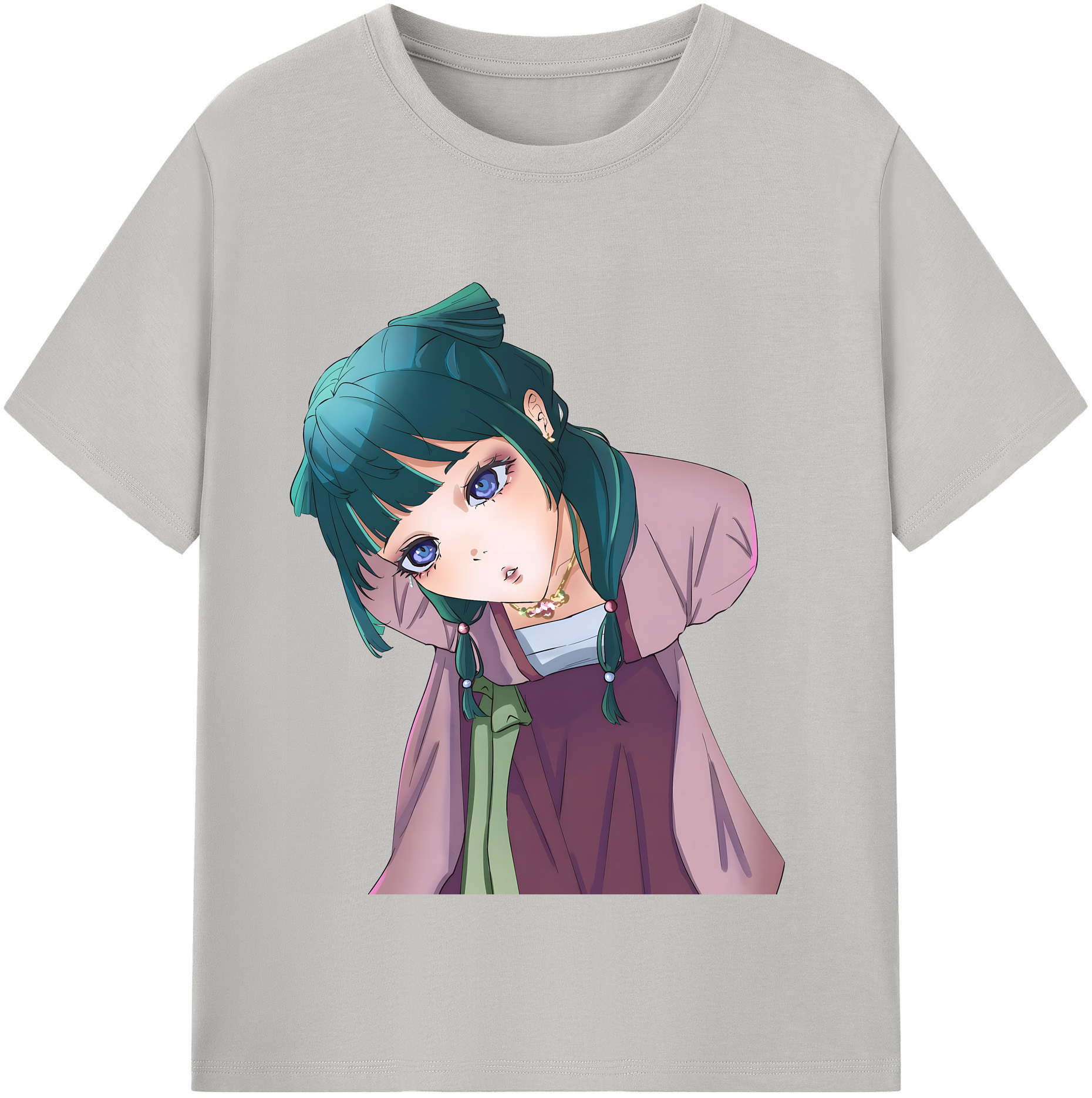 （画像用） 薬屋のひとりごと The Apothecary Diaries レディースカジュアルプリントTシャツ（綿100％）
