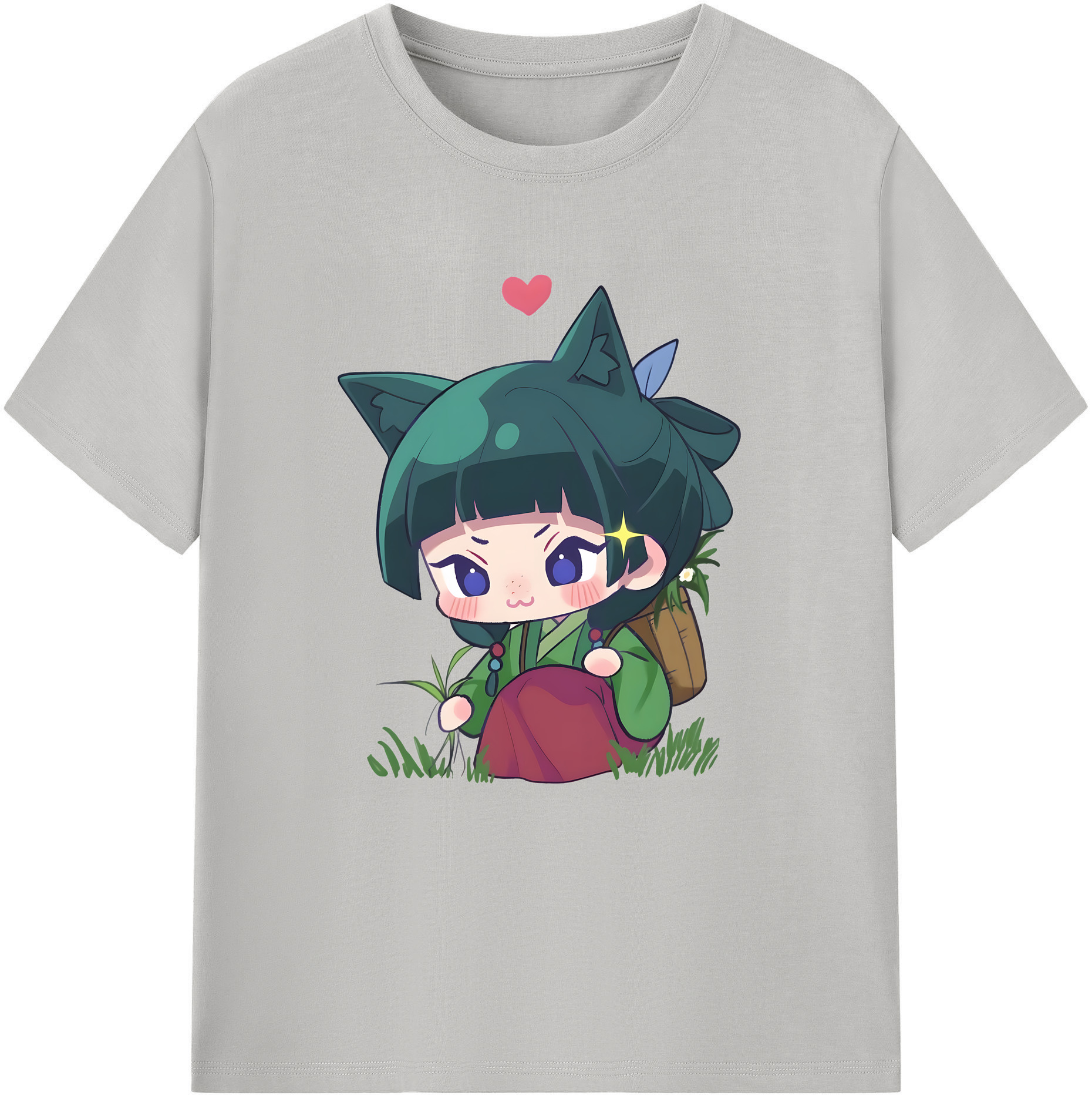 （画像用） 薬屋のひとりごと The Apothecary Diaries レディースカジュアルプリントTシャツ（綿100％）
