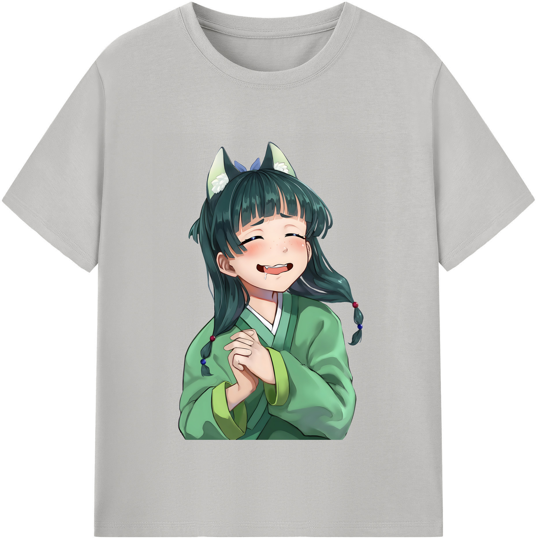 （画像用） 薬屋のひとりごと The Apothecary Diaries レディースカジュアルプリントTシャツ（綿100％）