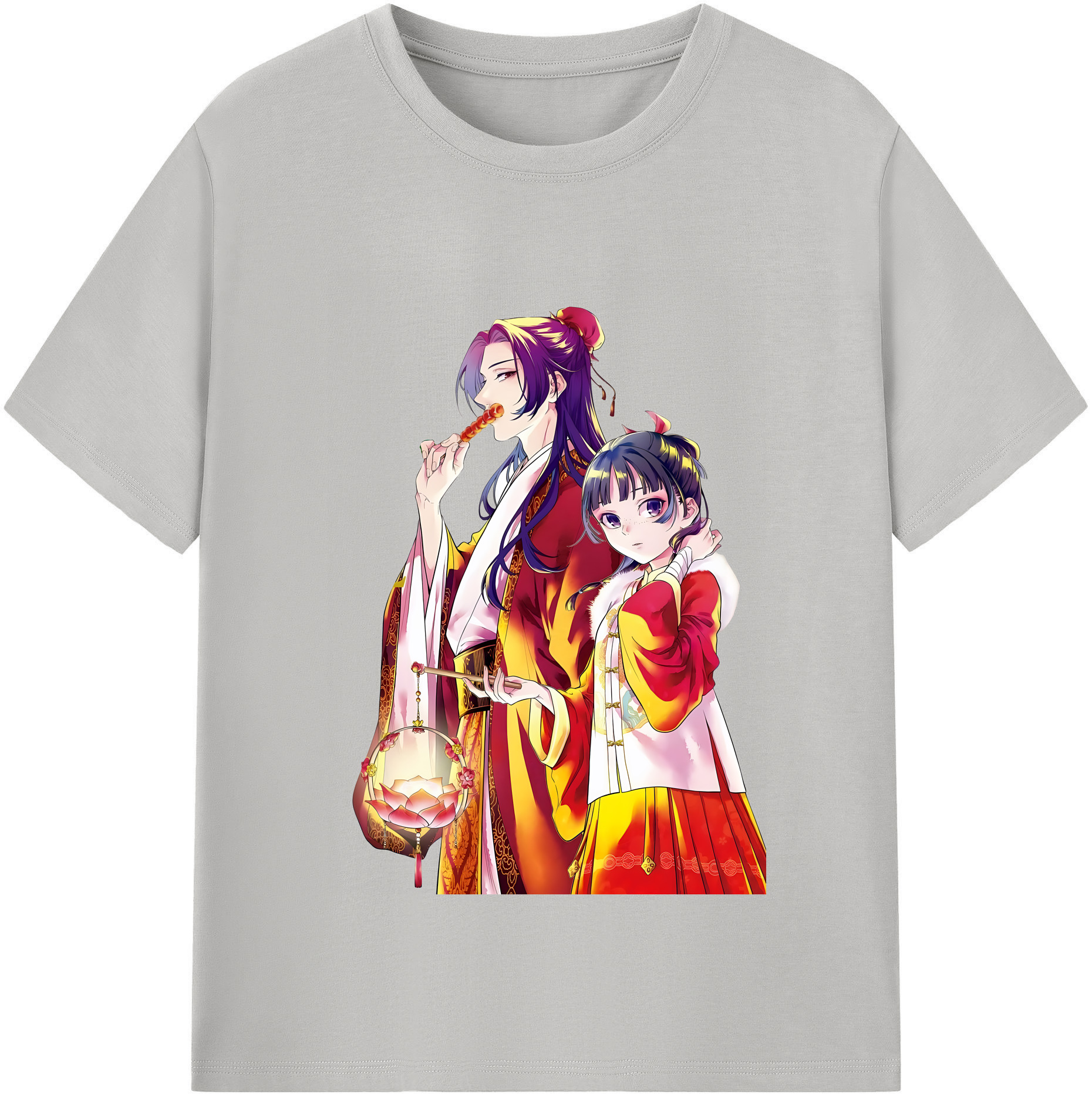 （画像用） 薬屋のひとりごと The Apothecary Diaries レディースカジュアルプリントTシャツ（綿100％）