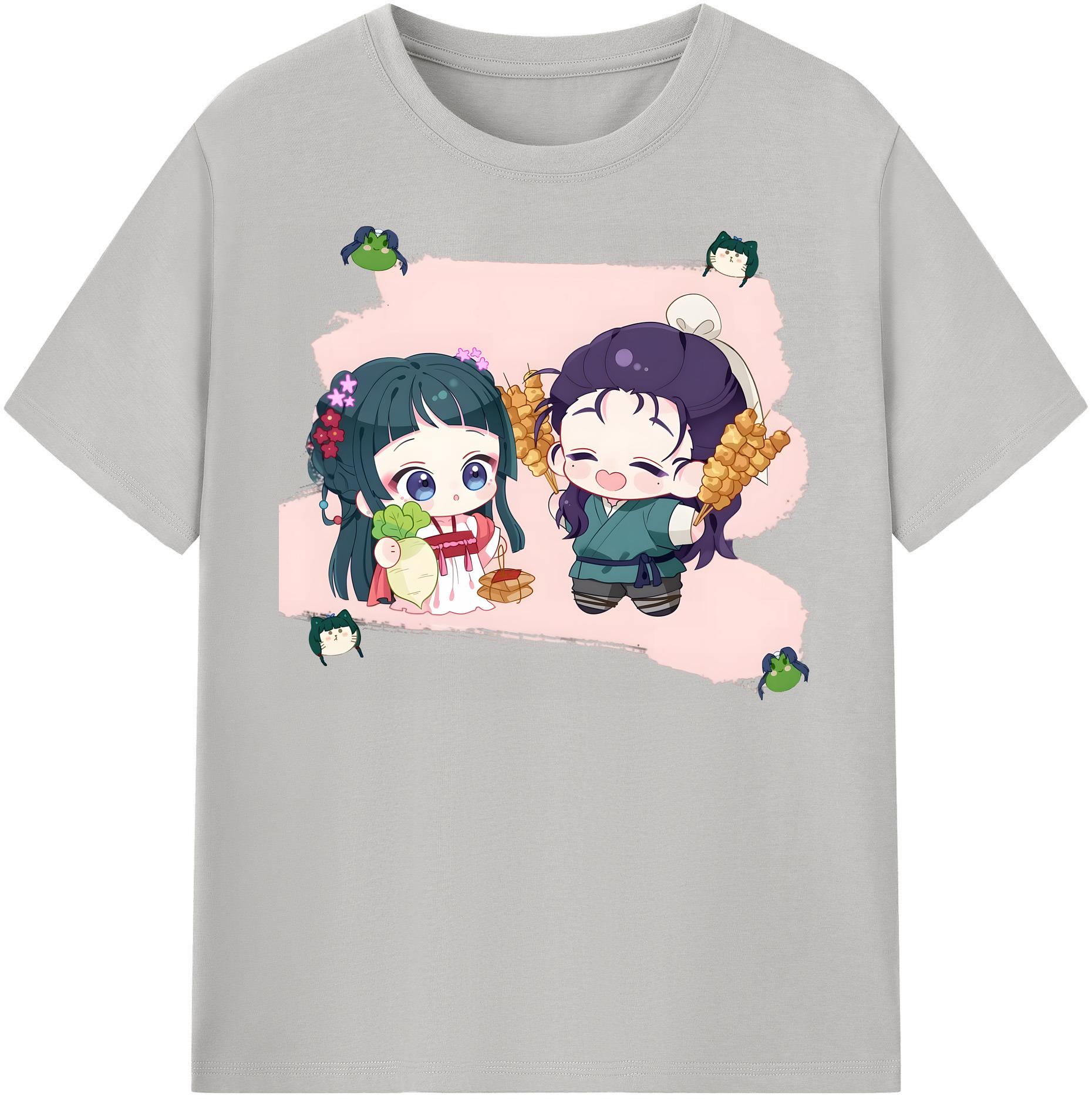 （画像用） 薬屋のひとりごと The Apothecary Diaries レディースカジュアルプリントTシャツ（綿100％）