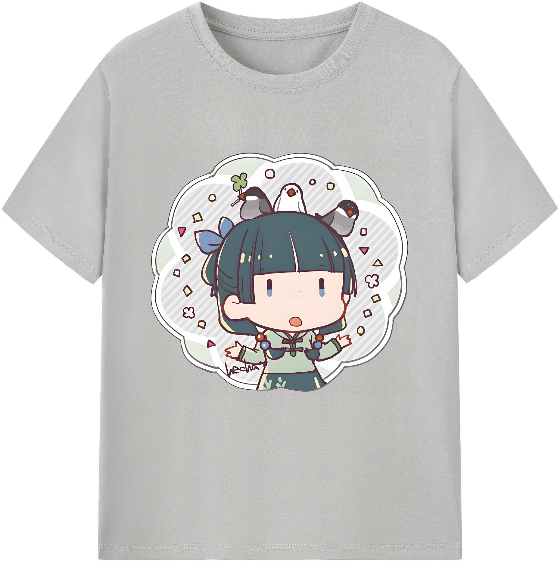 （画像用） 薬屋のひとりごと The Apothecary Diaries レディースカジュアルプリントTシャツ（綿100％）