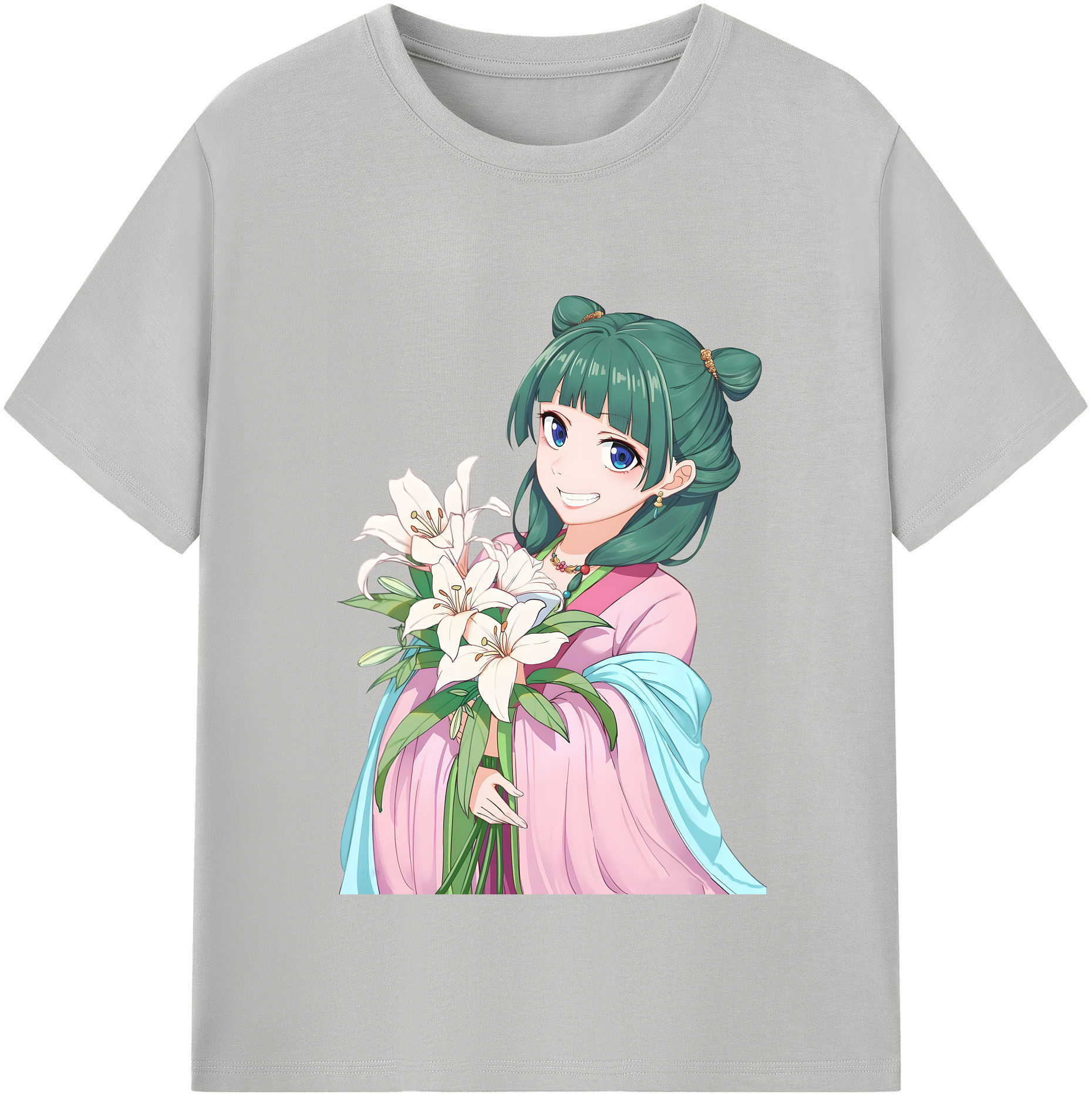 （画像用） 薬屋のひとりごと The Apothecary Diaries レディースカジュアルプリントTシャツ（綿100％）
