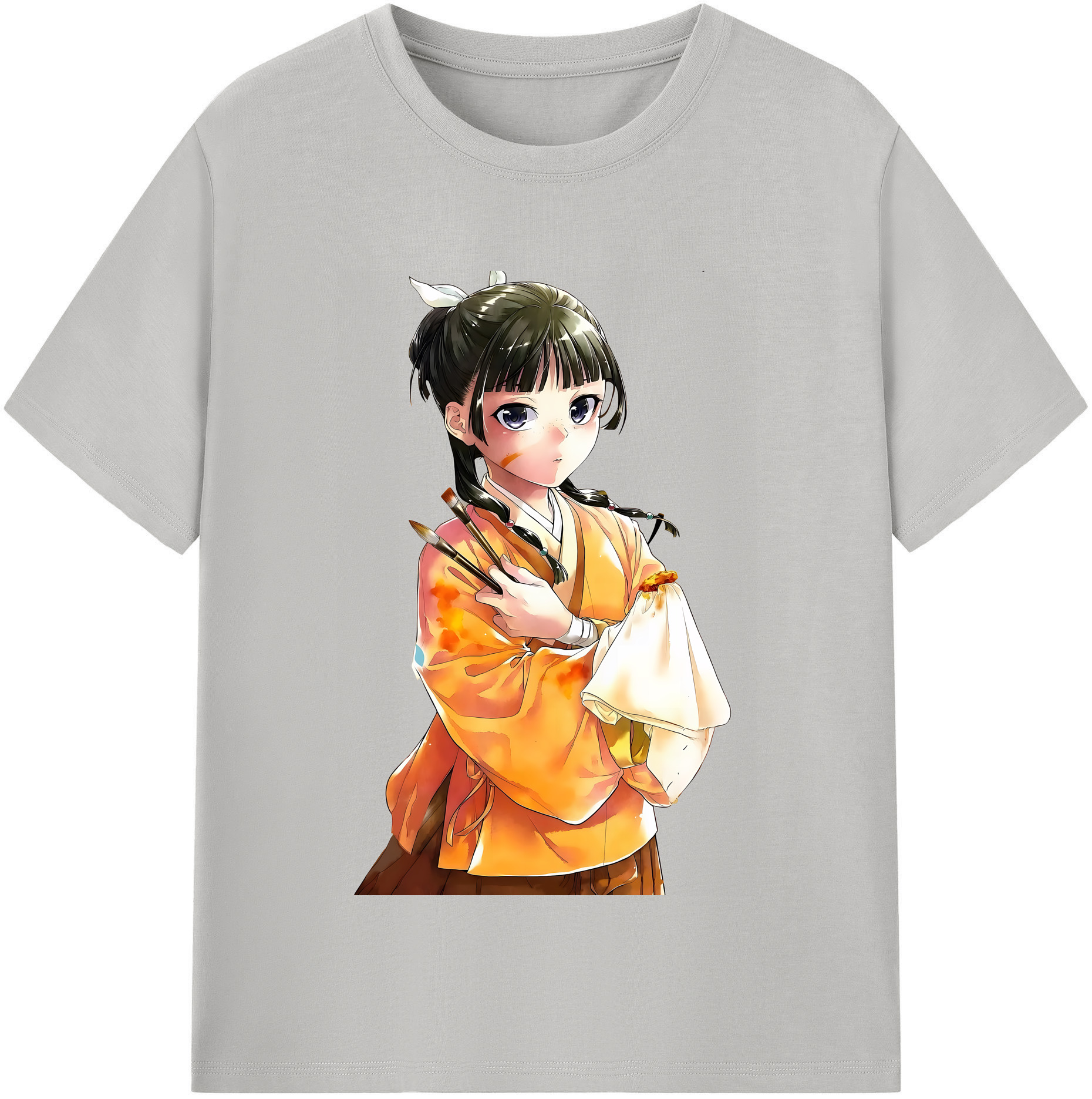 （画像用） 薬屋のひとりごと The Apothecary Diaries レディースカジュアルプリントTシャツ（綿100％）