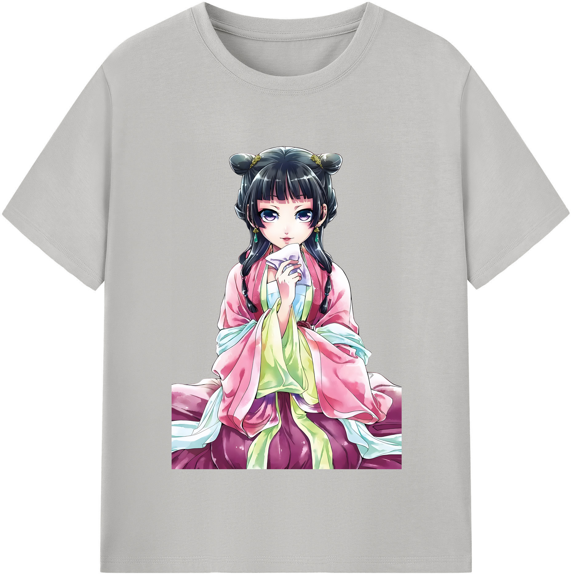 （画像用） 薬屋のひとりごと The Apothecary Diaries レディースカジュアルプリントTシャツ（綿100％）