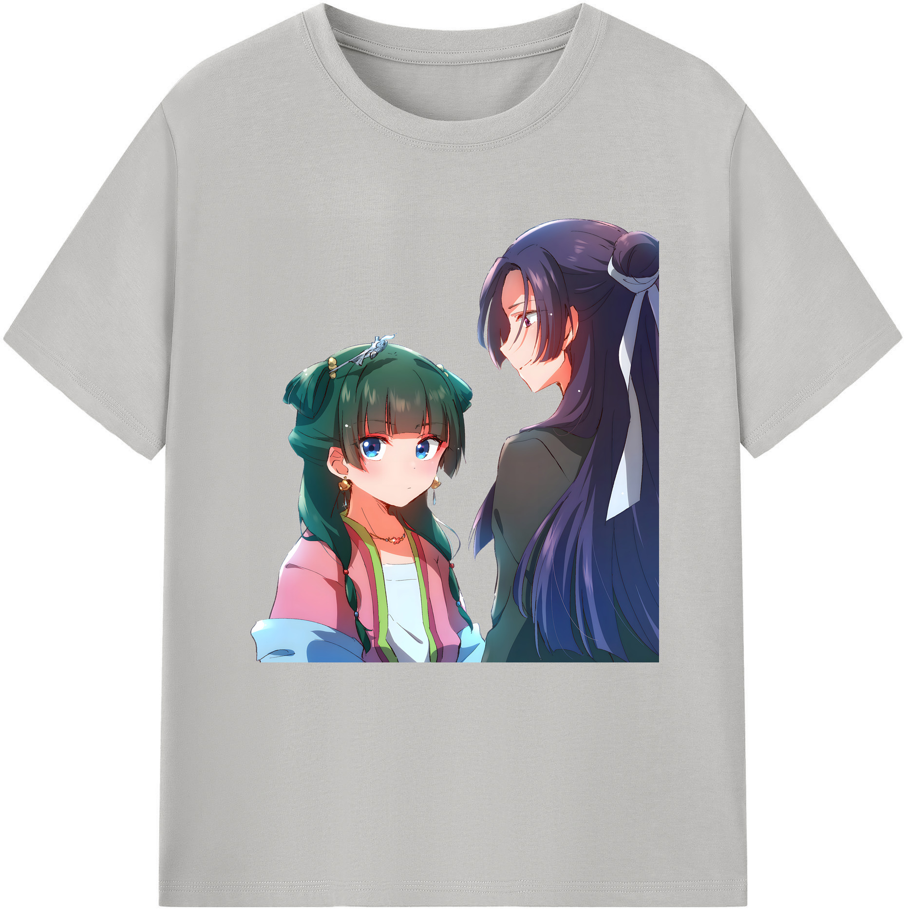 （画像用） 薬屋のひとりごと The Apothecary Diaries レディースカジュアルプリントTシャツ（綿100％）