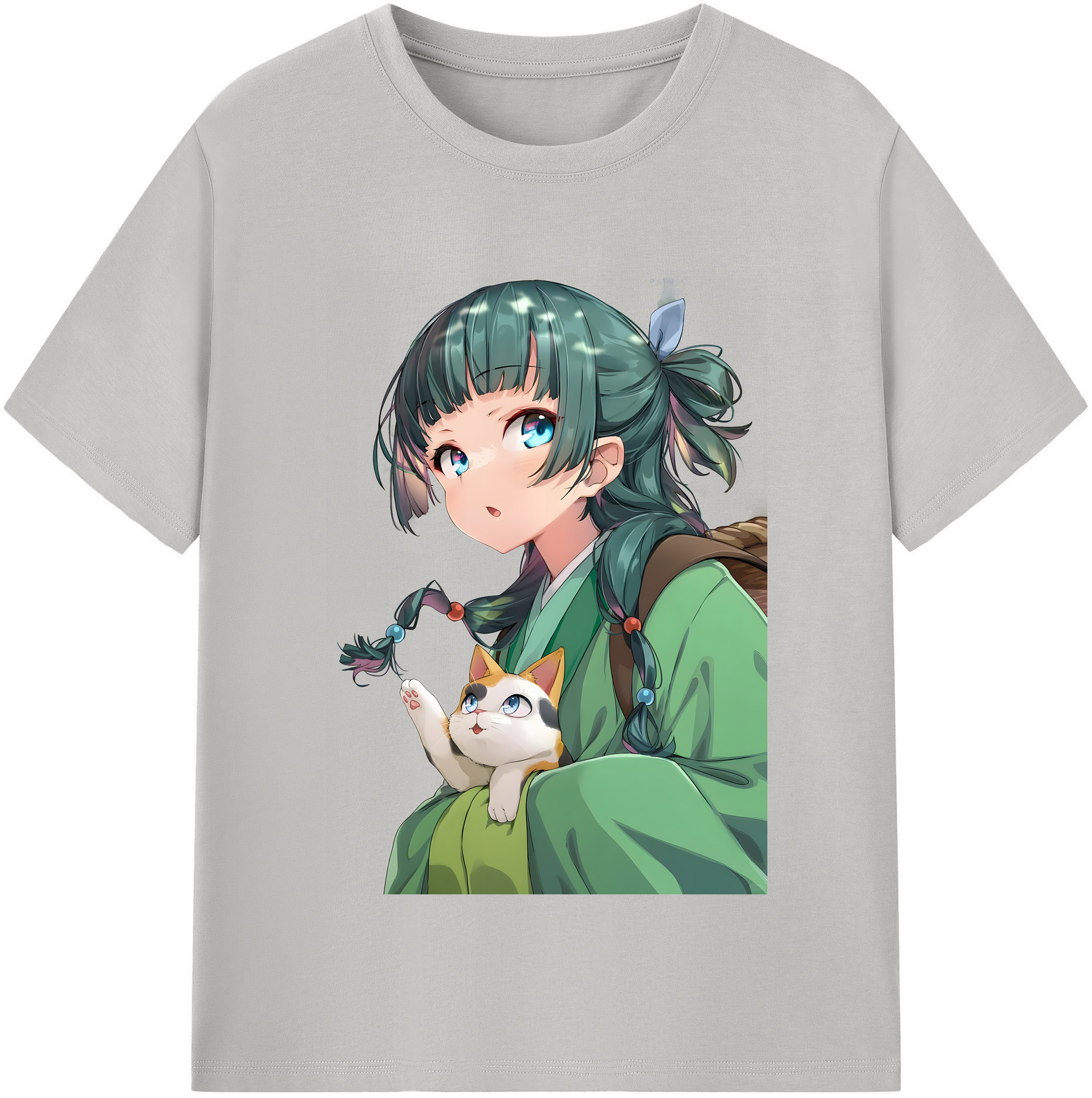 （画像用） 薬屋のひとりごと The Apothecary Diaries レディースカジュアルプリントTシャツ（綿100％）