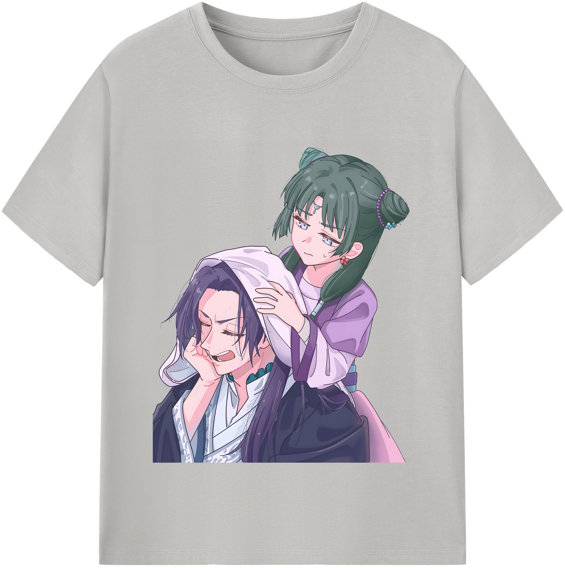 （画像用） 薬屋のひとりごと The Apothecary Diaries レディースカジュアルプリントTシャツ（綿100％）