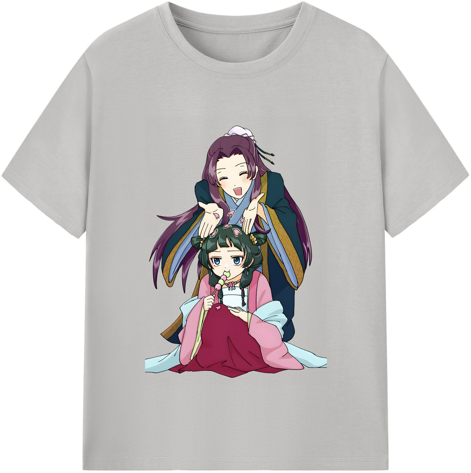 （画像用） 薬屋のひとりごと The Apothecary Diaries レディースカジュアルプリントTシャツ（綿100％）