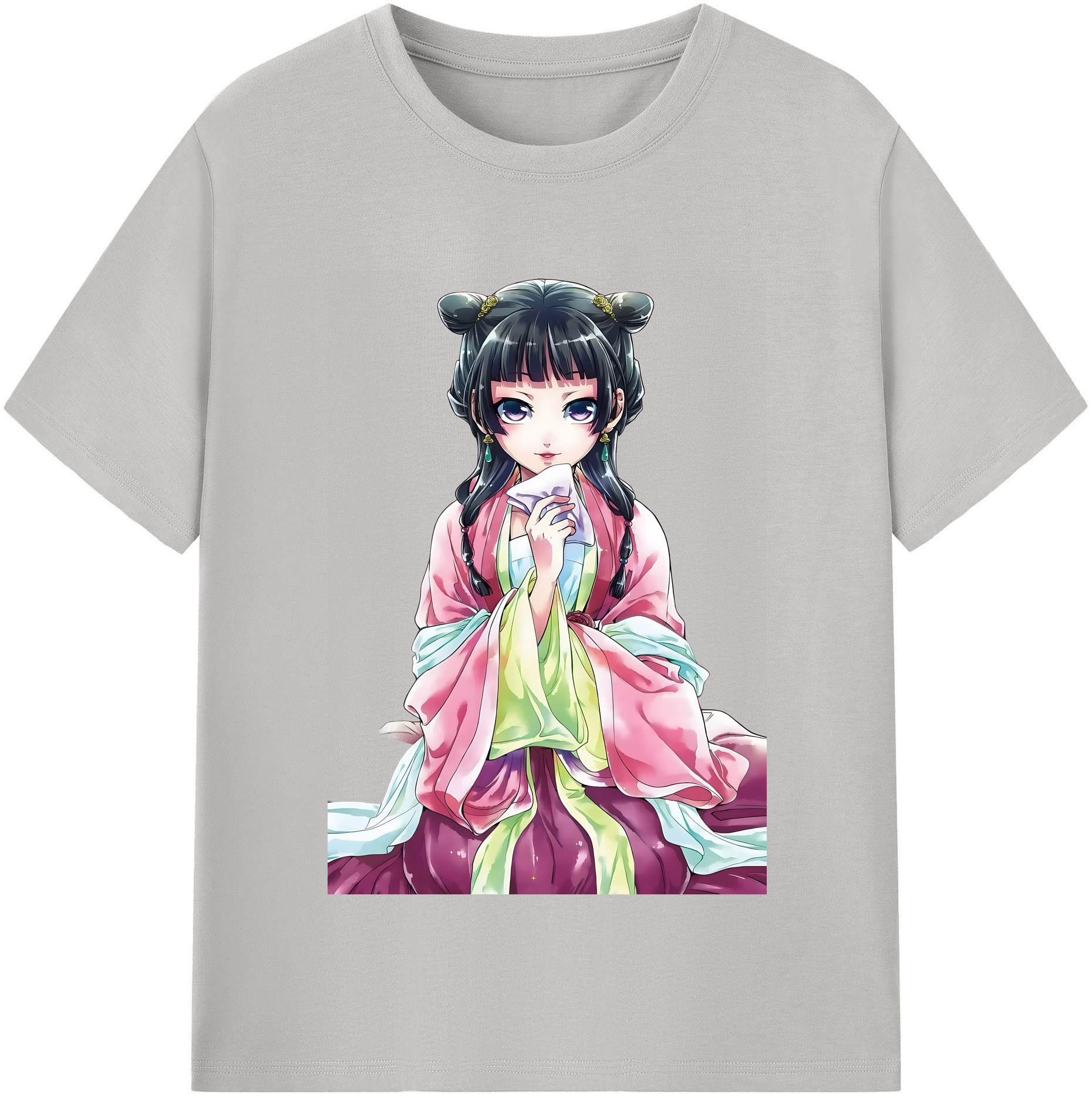 （画像用） 薬屋のひとりごと The Apothecary Diaries レディースカジュアルプリントTシャツ（綿100％）