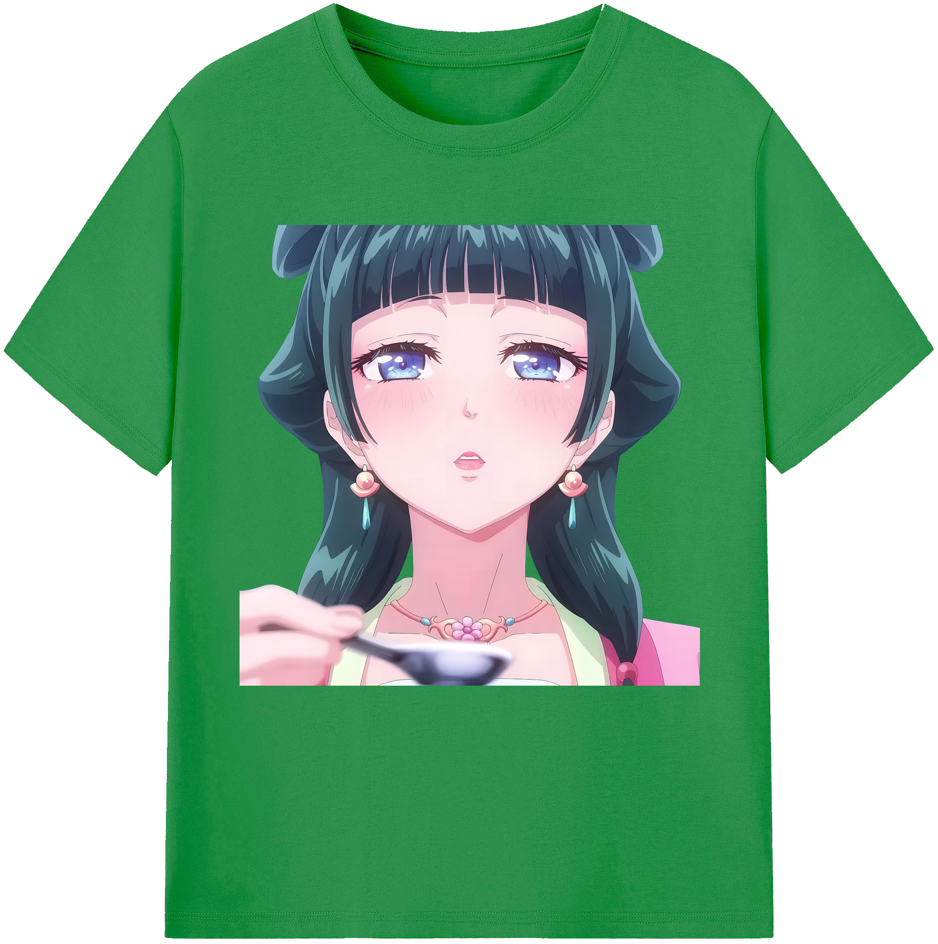 （画像用） 薬屋のひとりごと The Apothecary Diaries レディースカジュアルプリントTシャツ（綿100％）