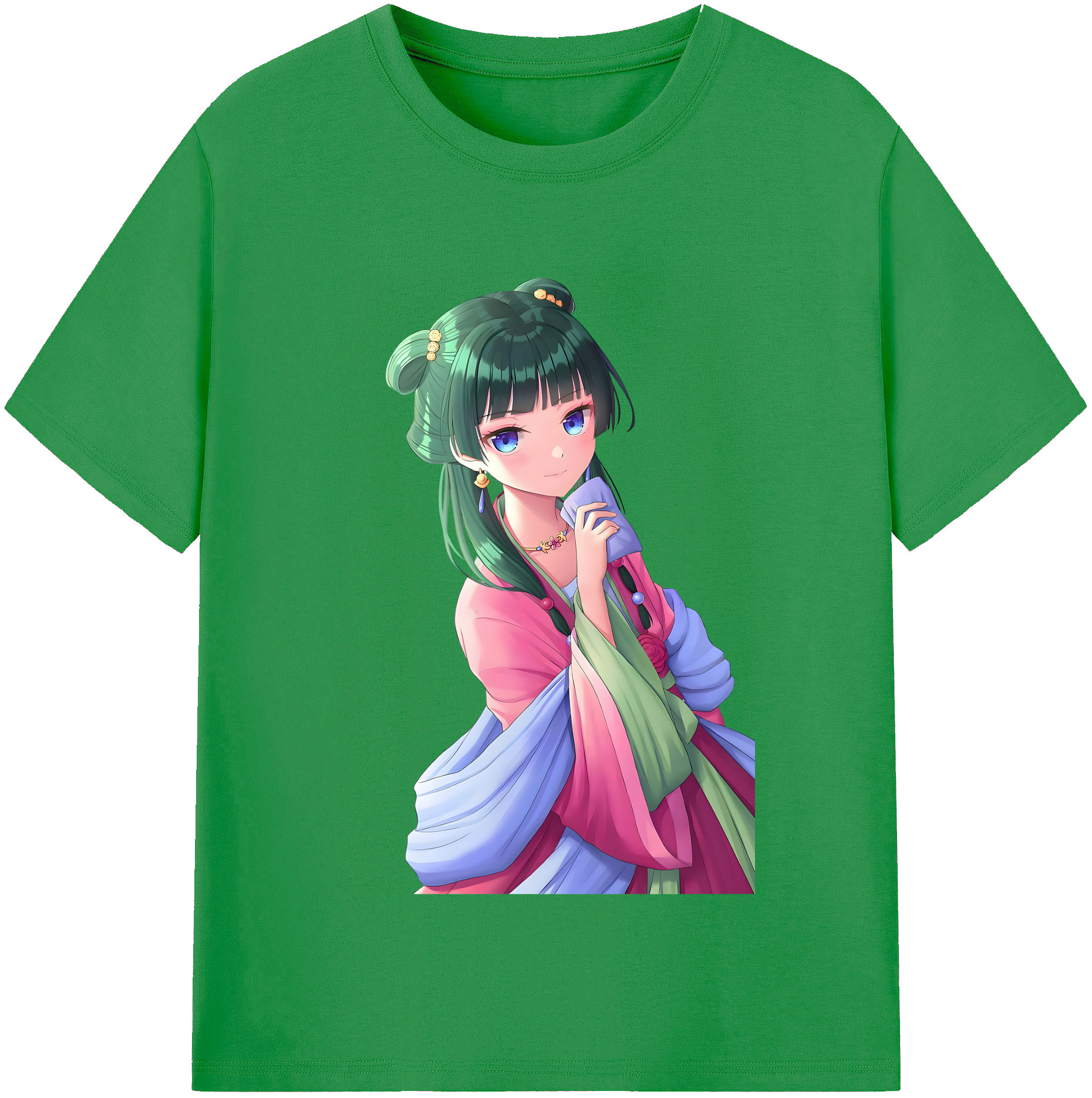 （画像用） 薬屋のひとりごと The Apothecary Diaries レディースカジュアルプリントTシャツ（綿100％）