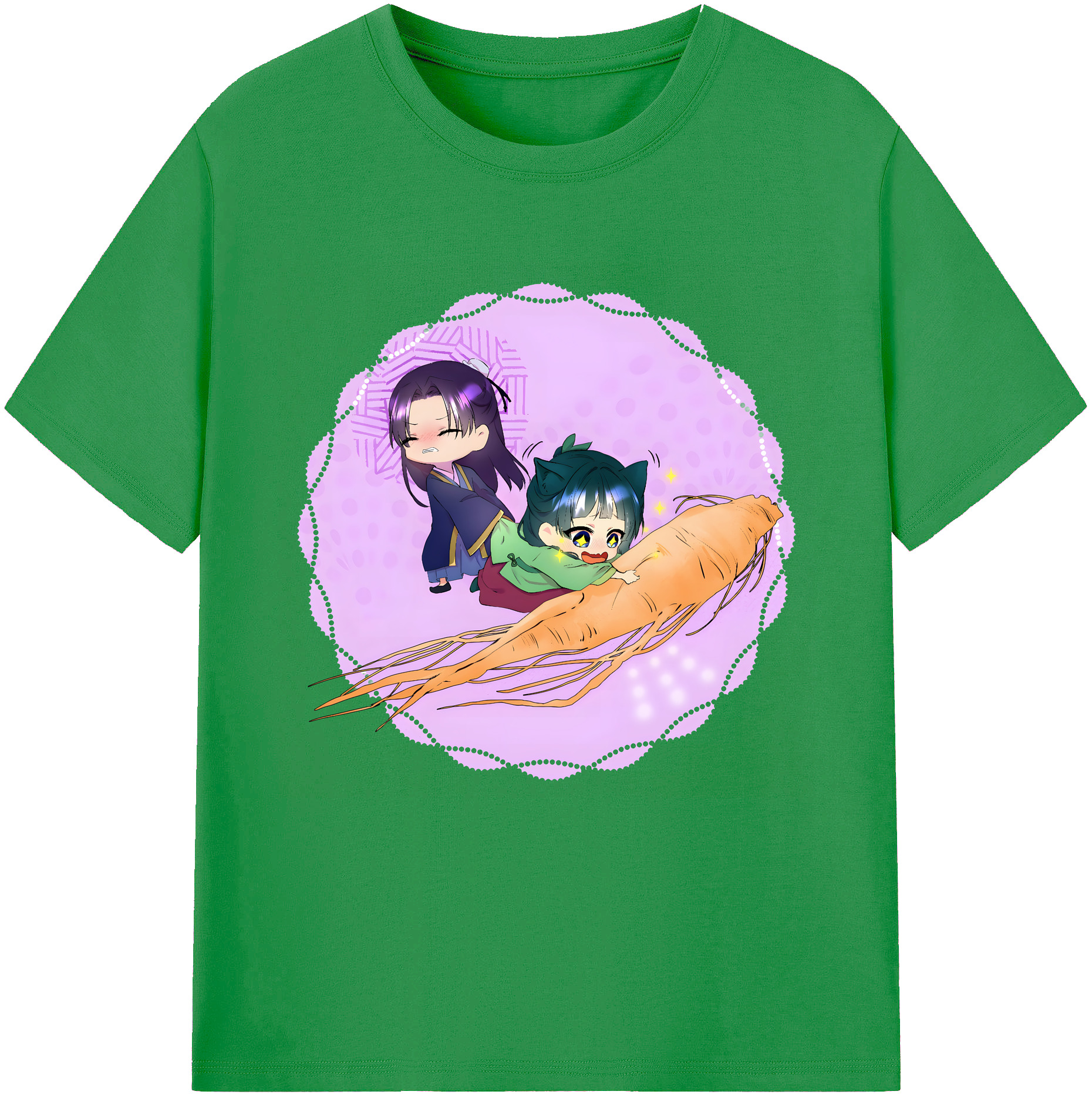 （画像用） 薬屋のひとりごと The Apothecary Diaries レディースカジュアルプリントTシャツ（綿100％）