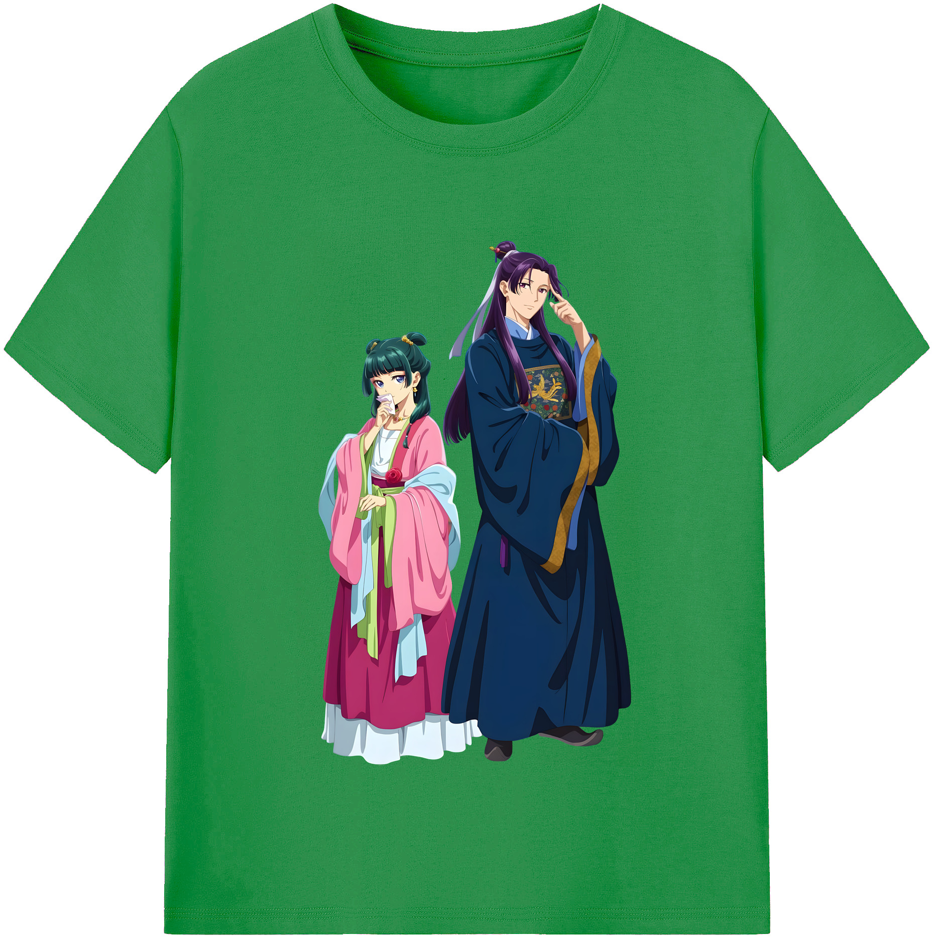 （画像用） 薬屋のひとりごと The Apothecary Diaries レディースカジュアルプリントTシャツ（綿100％）