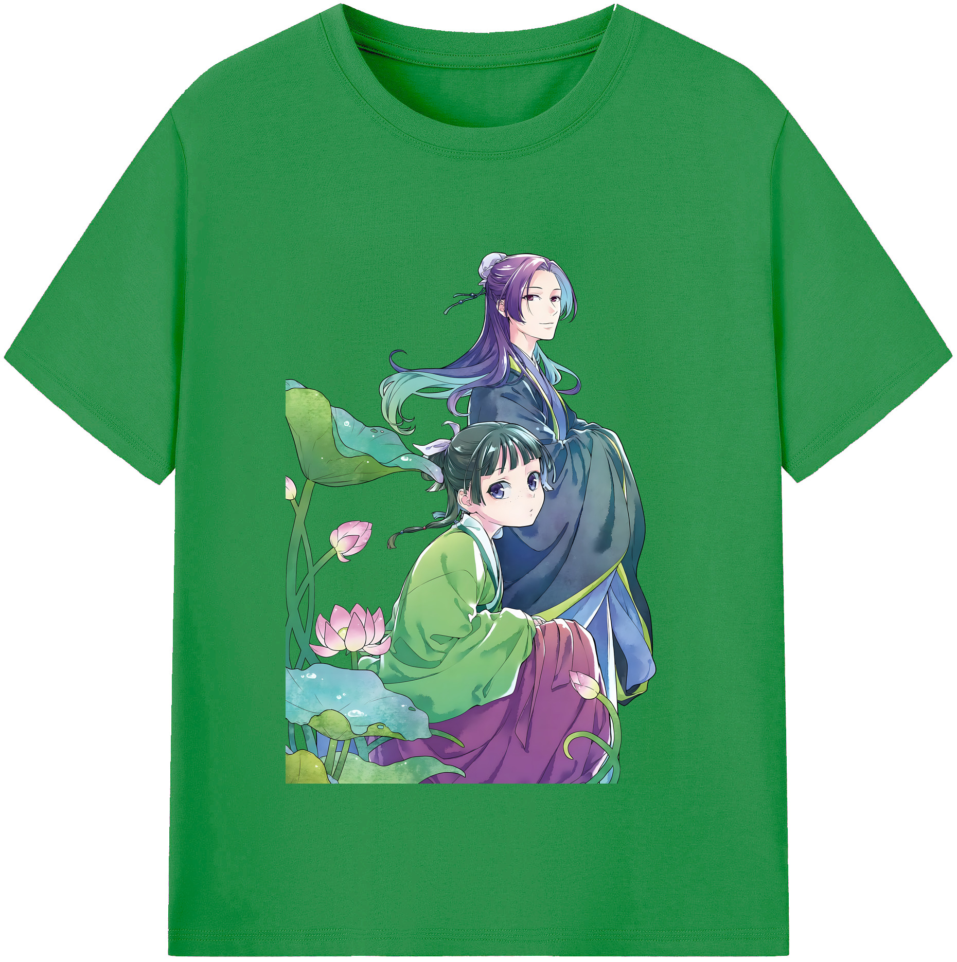 （画像用） 薬屋のひとりごと The Apothecary Diaries レディースカジュアルプリントTシャツ（綿100％）
