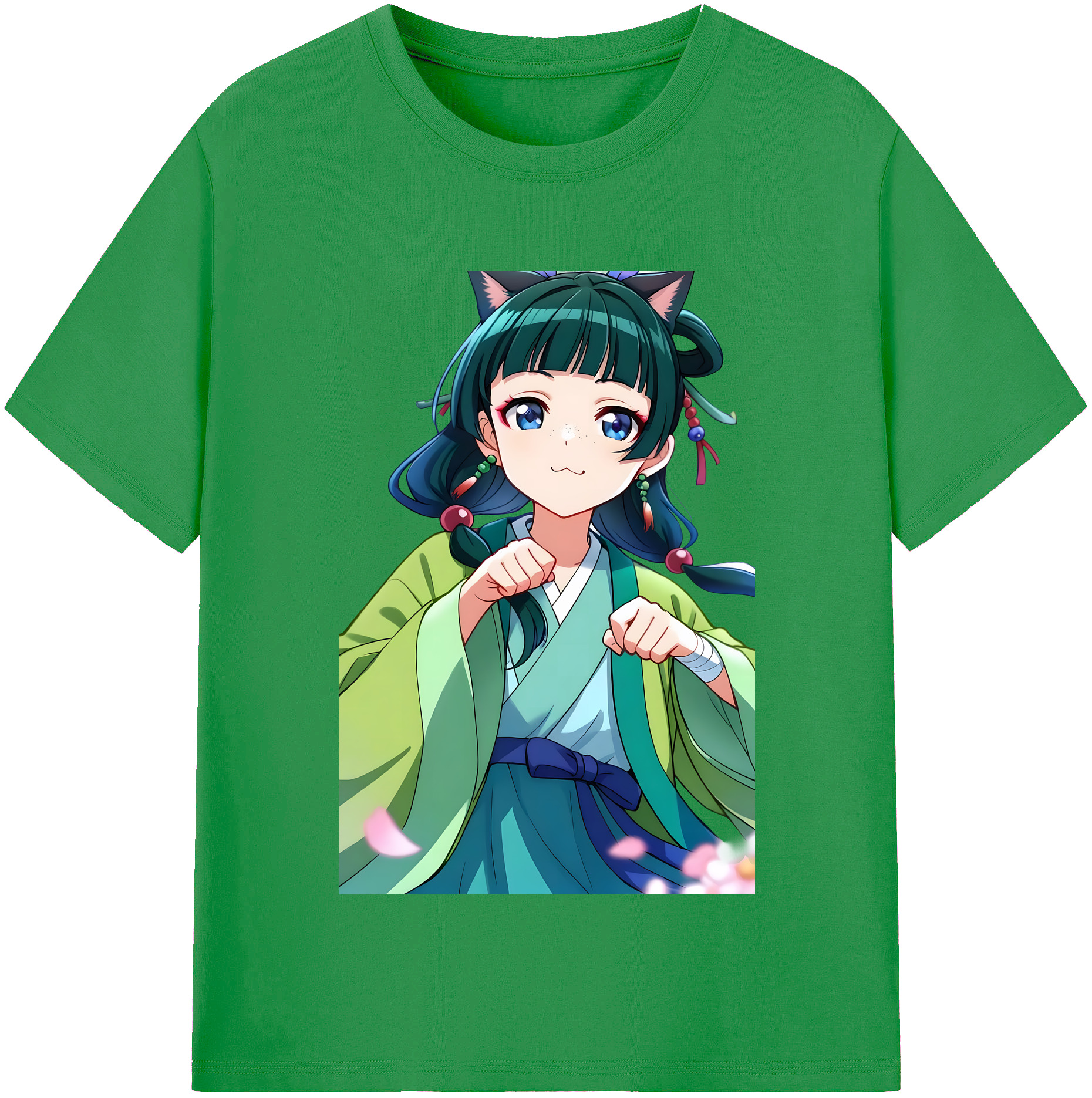 （画像用） 薬屋のひとりごと The Apothecary Diaries レディースカジュアルプリントTシャツ（綿100％）