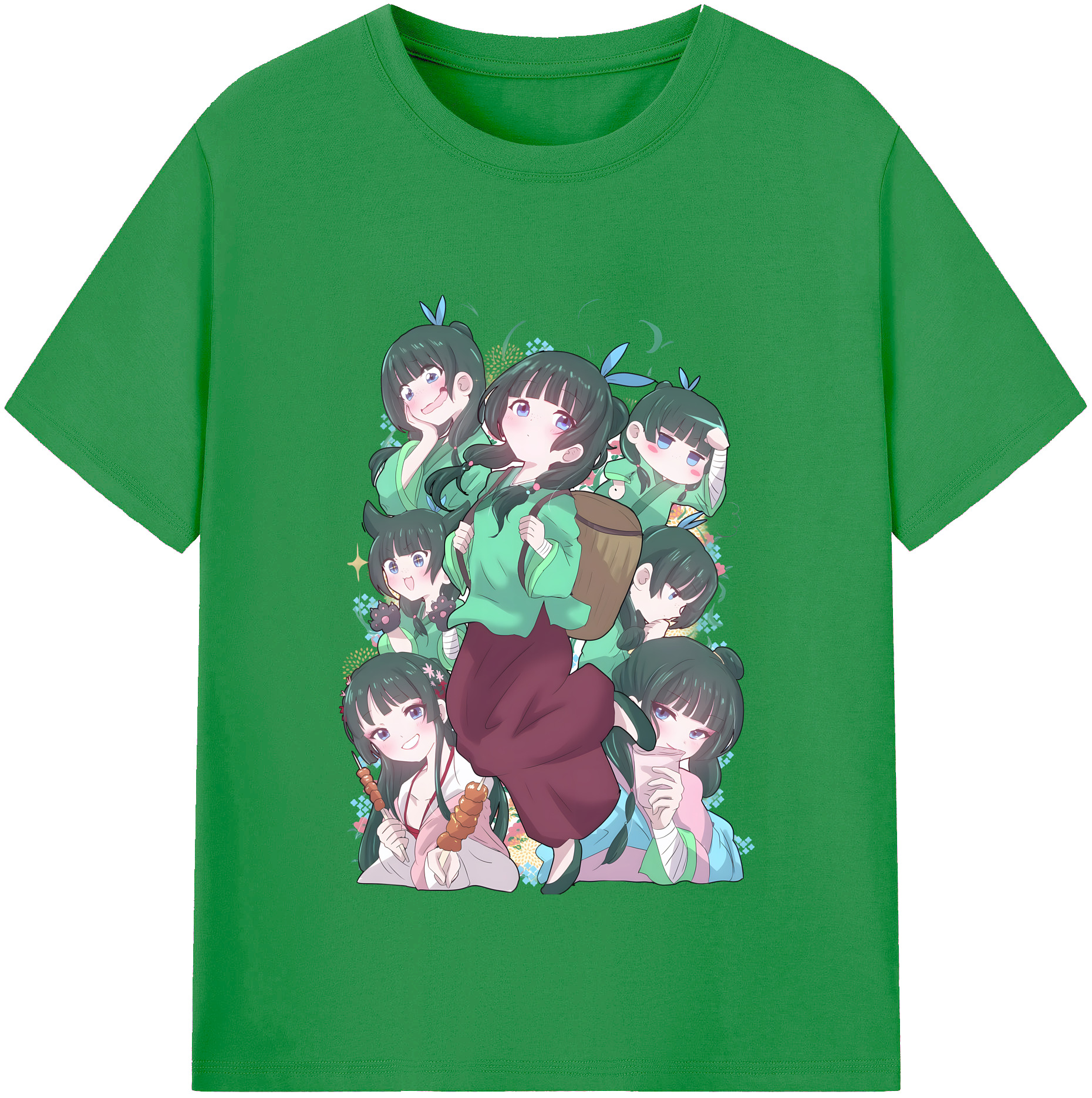 （画像用） 薬屋のひとりごと The Apothecary Diaries レディースカジュアルプリントTシャツ（綿100％）