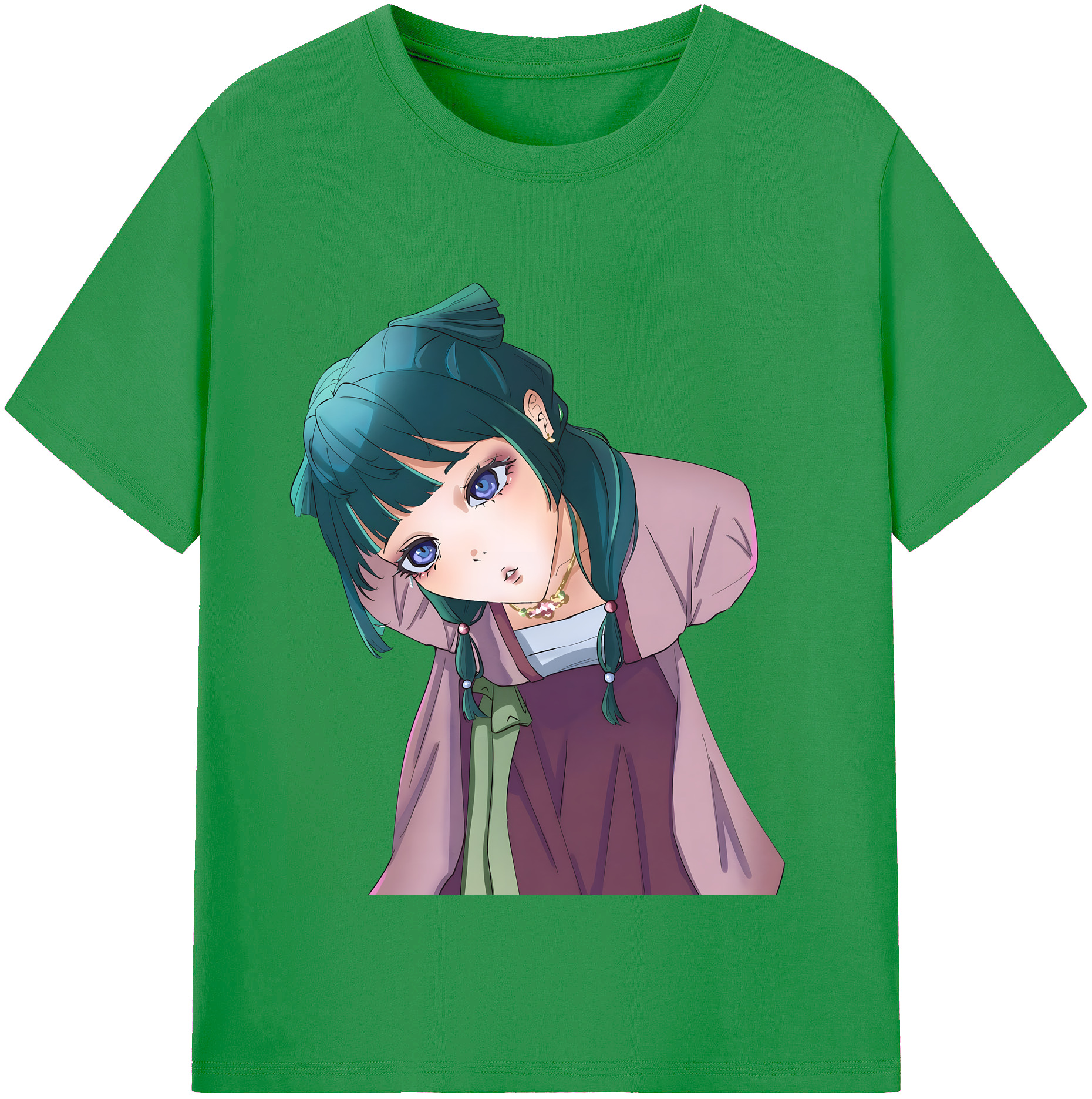 （画像用） 薬屋のひとりごと The Apothecary Diaries レディースカジュアルプリントTシャツ（綿100％）