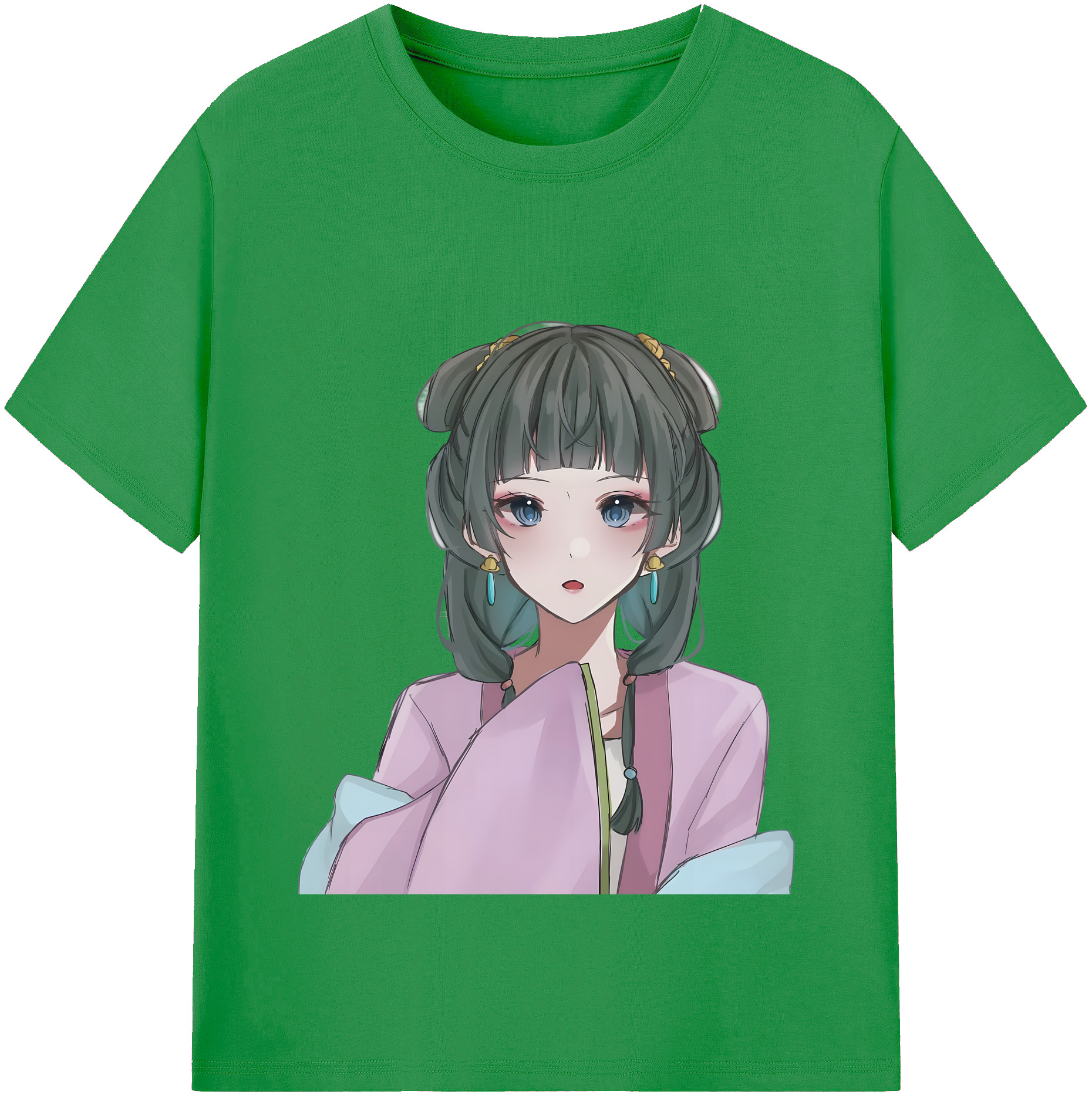 （画像用） 薬屋のひとりごと The Apothecary Diaries レディースカジュアルプリントTシャツ（綿100％）