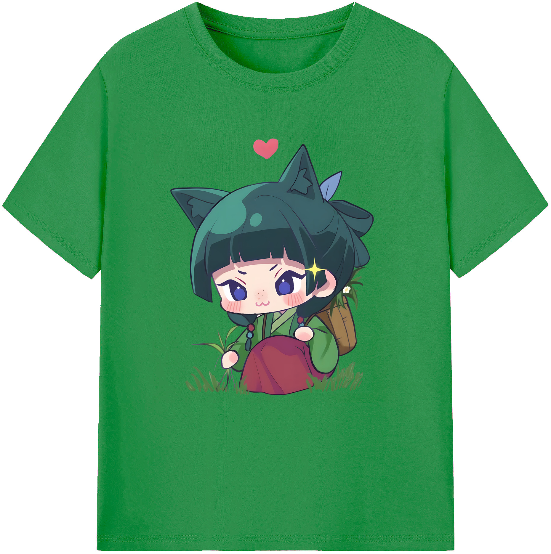 （画像用） 薬屋のひとりごと The Apothecary Diaries レディースカジュアルプリントTシャツ（綿100％）