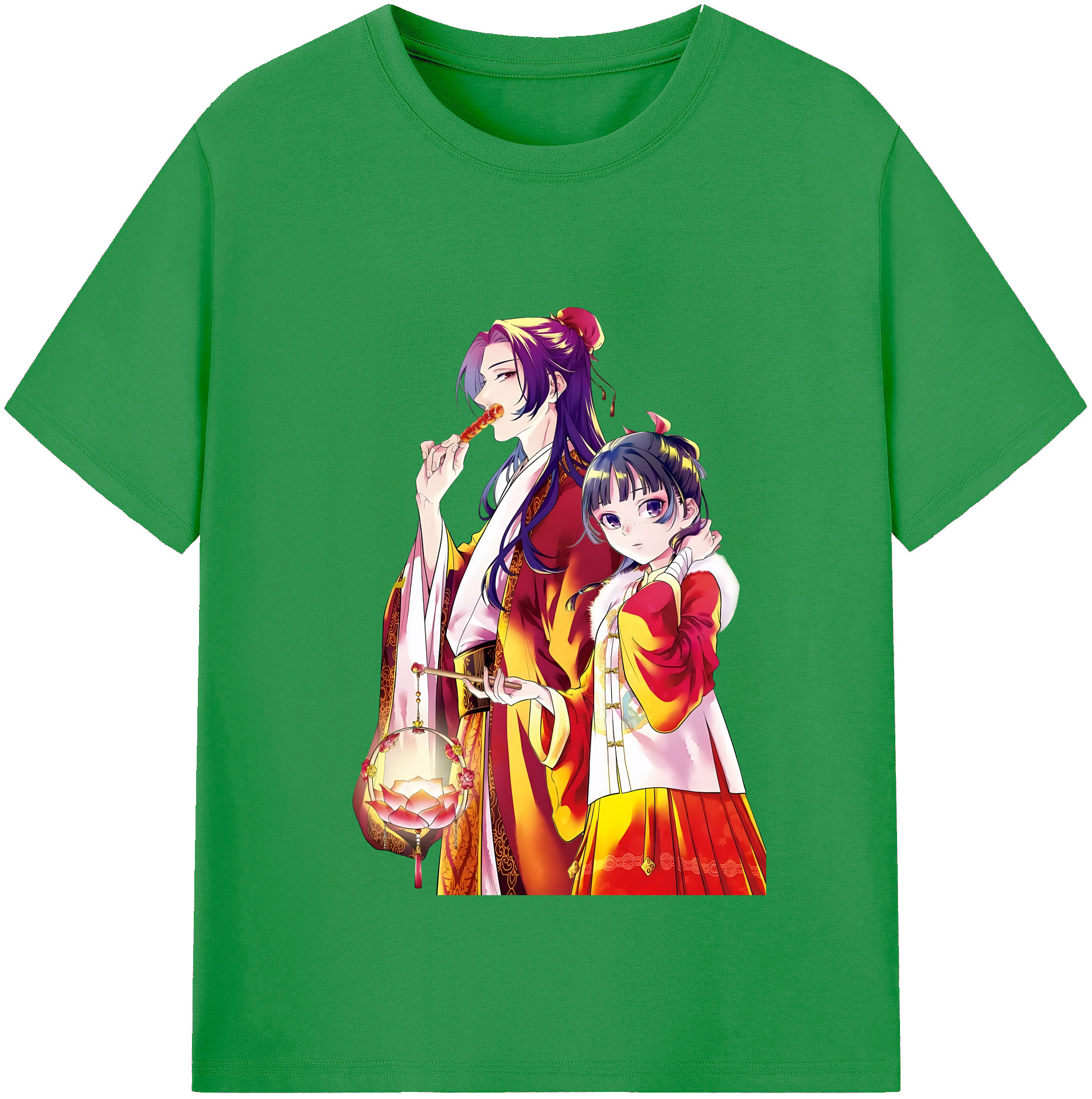 （画像用） 薬屋のひとりごと The Apothecary Diaries レディースカジュアルプリントTシャツ（綿100％）
