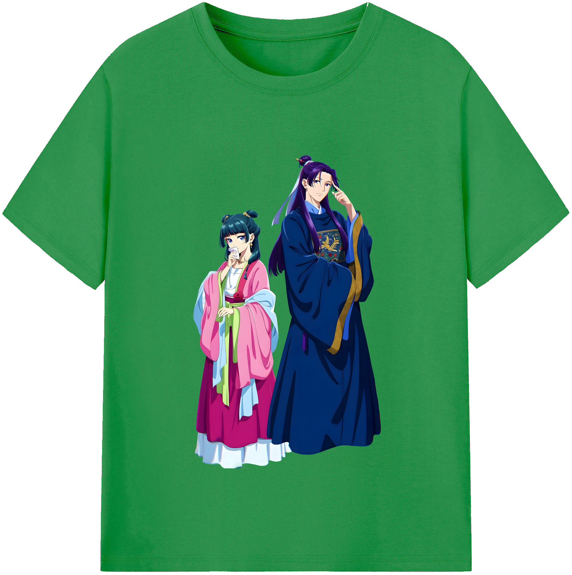 （画像用） 薬屋のひとりごと The Apothecary Diaries レディースカジュアルプリントTシャツ（綿100％）