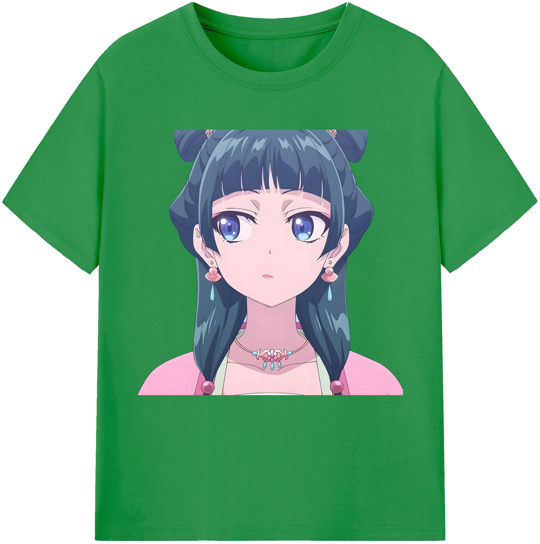 （画像用） 薬屋のひとりごと The Apothecary Diaries レディースカジュアルプリントTシャツ（綿100％）