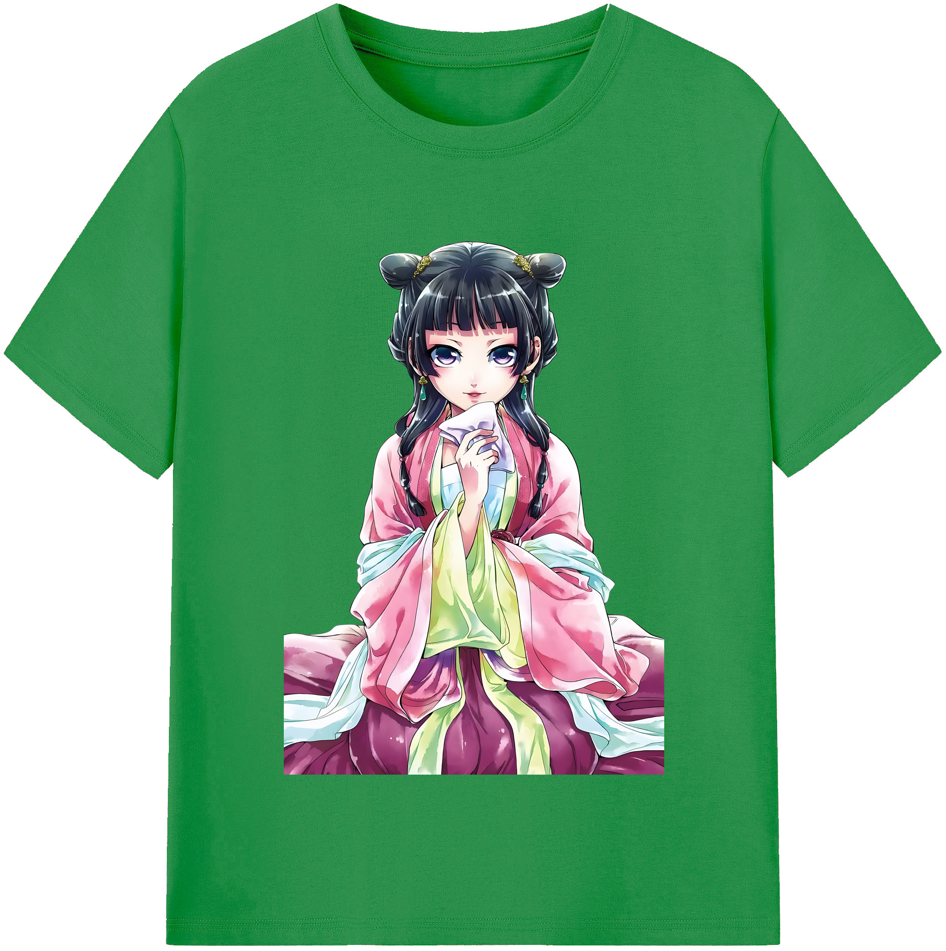 （画像用） 薬屋のひとりごと The Apothecary Diaries レディースカジュアルプリントTシャツ（綿100％）