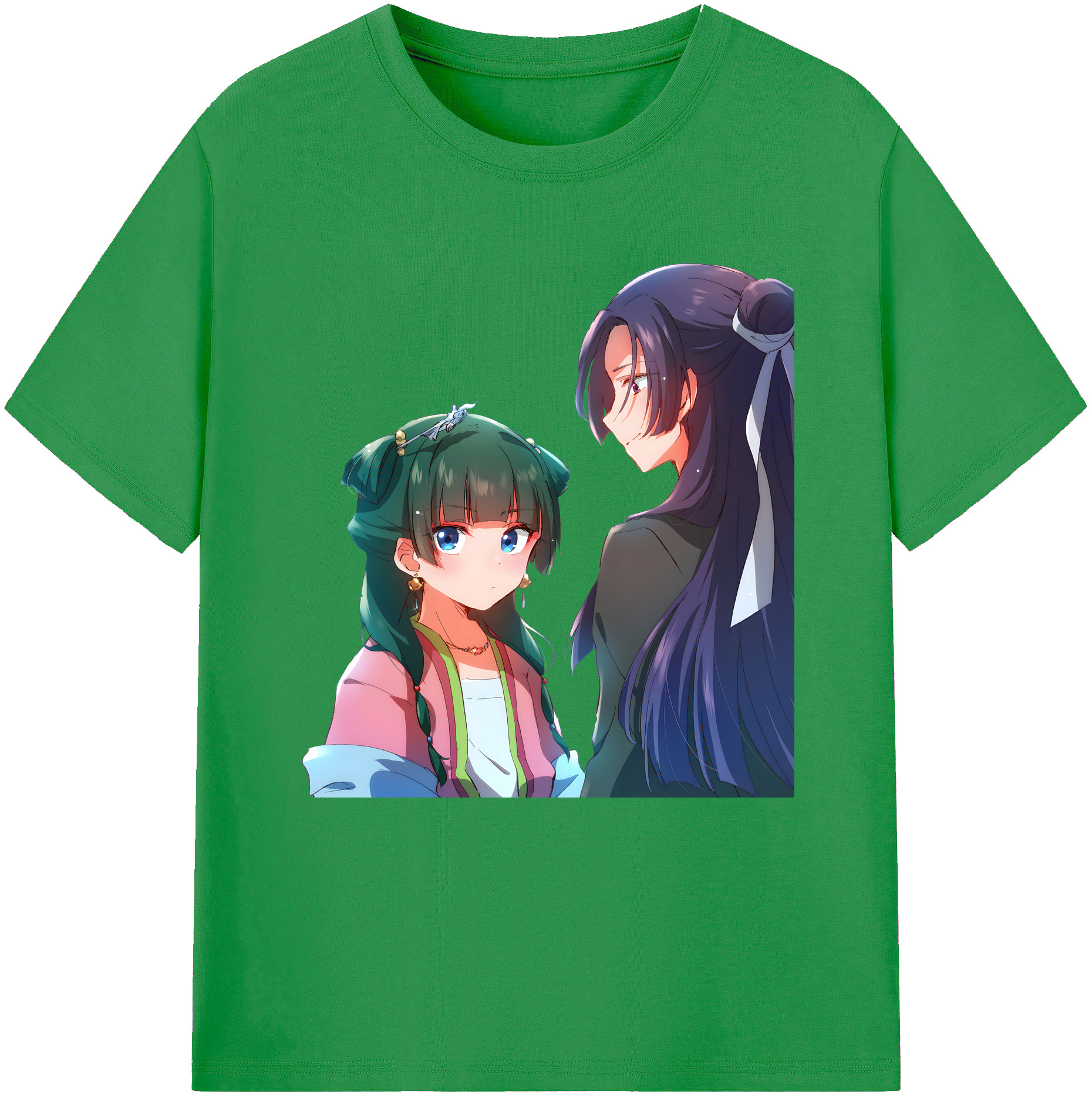 （画像用） 薬屋のひとりごと The Apothecary Diaries レディースカジュアルプリントTシャツ（綿100％）