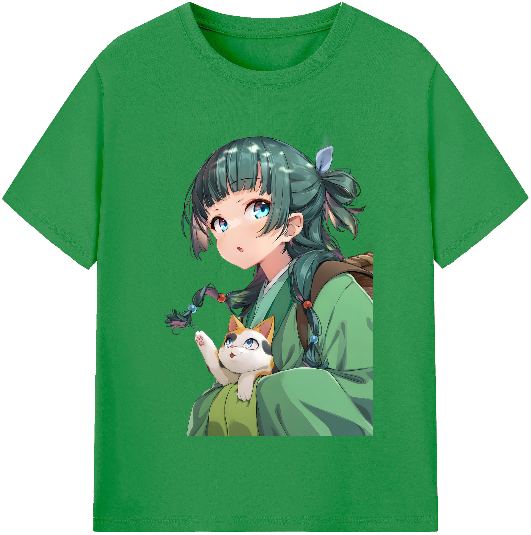 （画像用） 薬屋のひとりごと The Apothecary Diaries レディースカジュアルプリントTシャツ（綿100％）